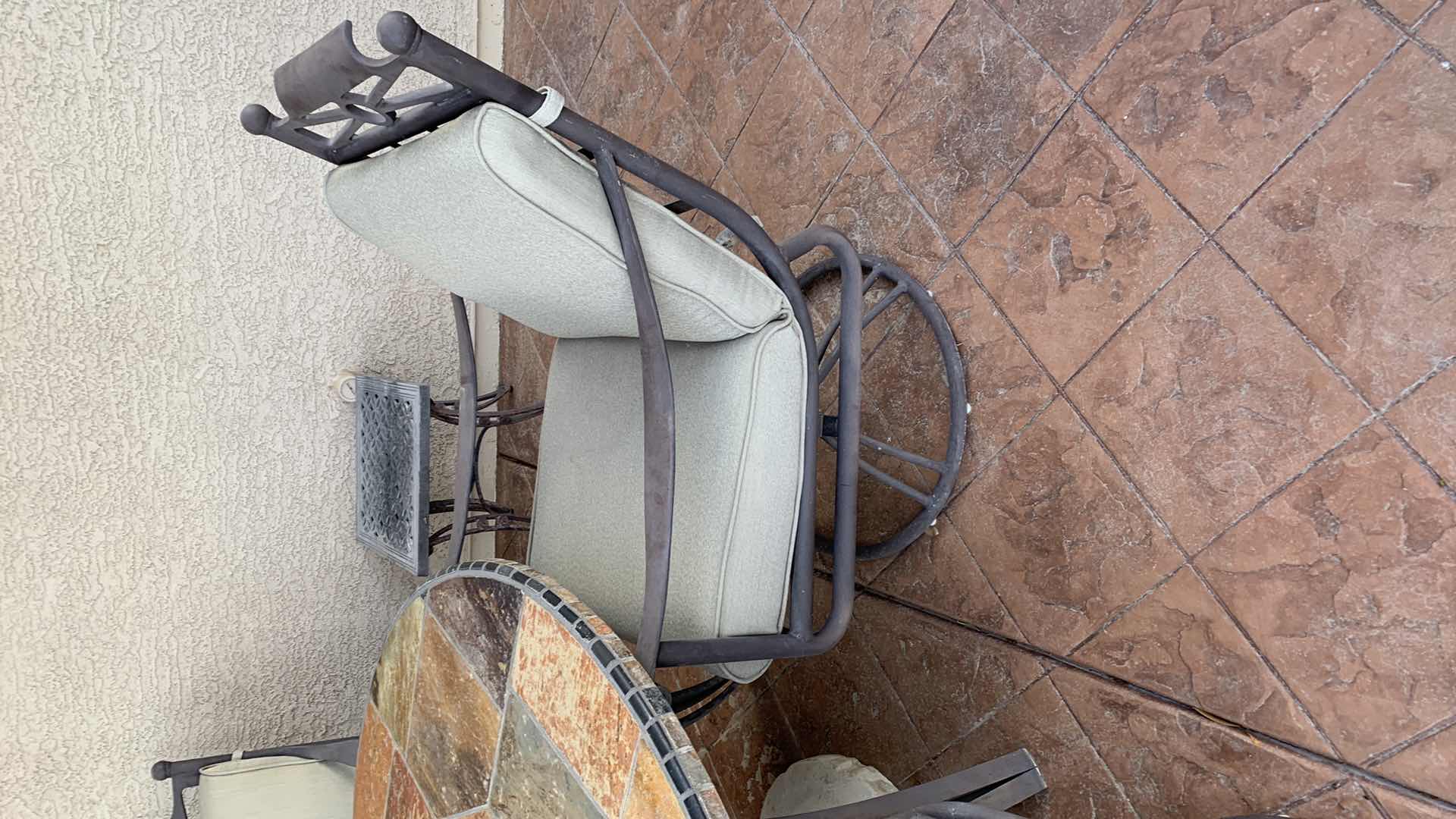 Photo 1 of SLATE PATIO TABLE 54" WIDE