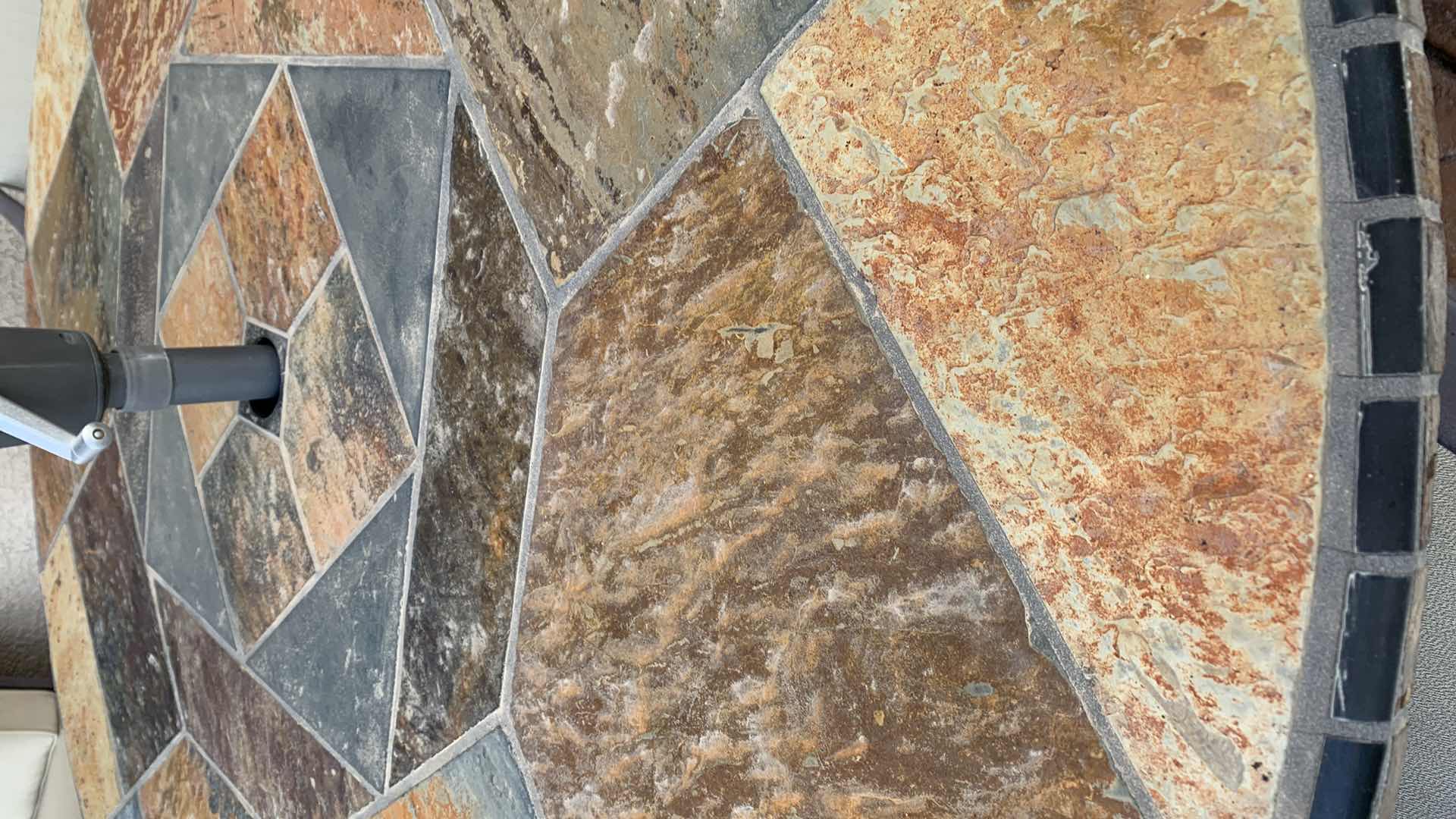 Photo 1 of SLATE PATIO TABLE 54" WIDE