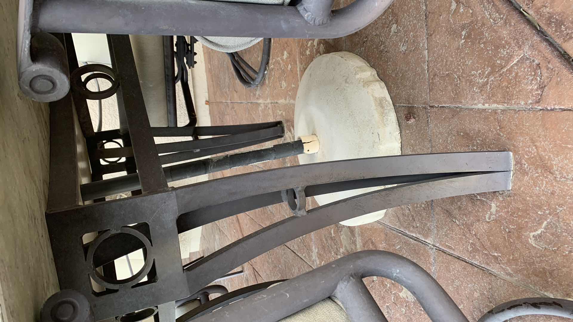 Photo 1 of SLATE PATIO TABLE 54" WIDE