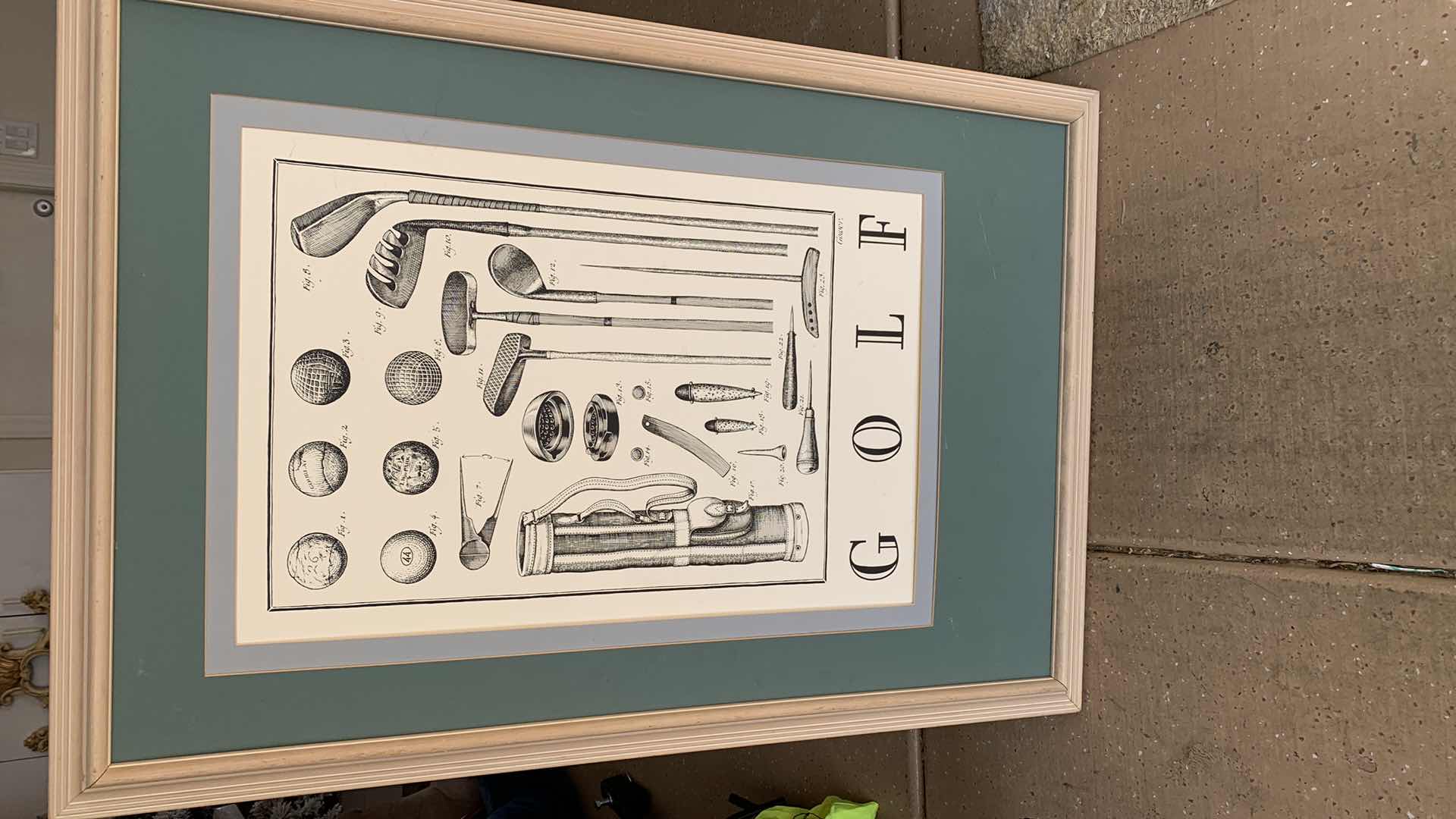 Photo 1 of VINTAGE GOLF HISTORY PRINT 30” X 44”