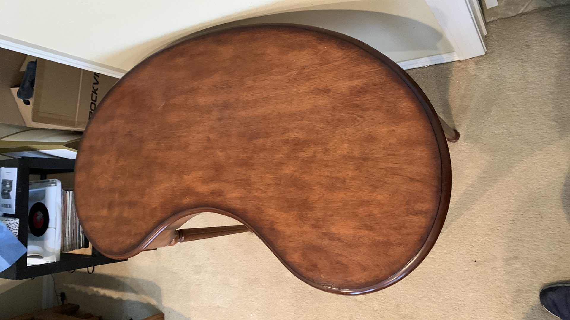 Photo 1 of WOODEN MAHOGANY HALF DESK 47” X 28” H 30”