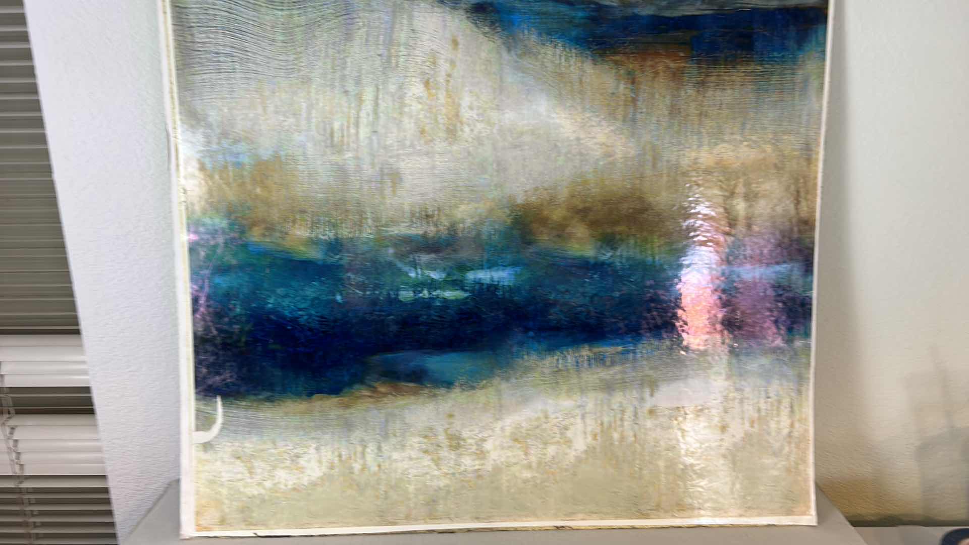 Photo 1 of ABSTRACT POSTER BOARD ARTWORK UNFRAMED 31” x 31