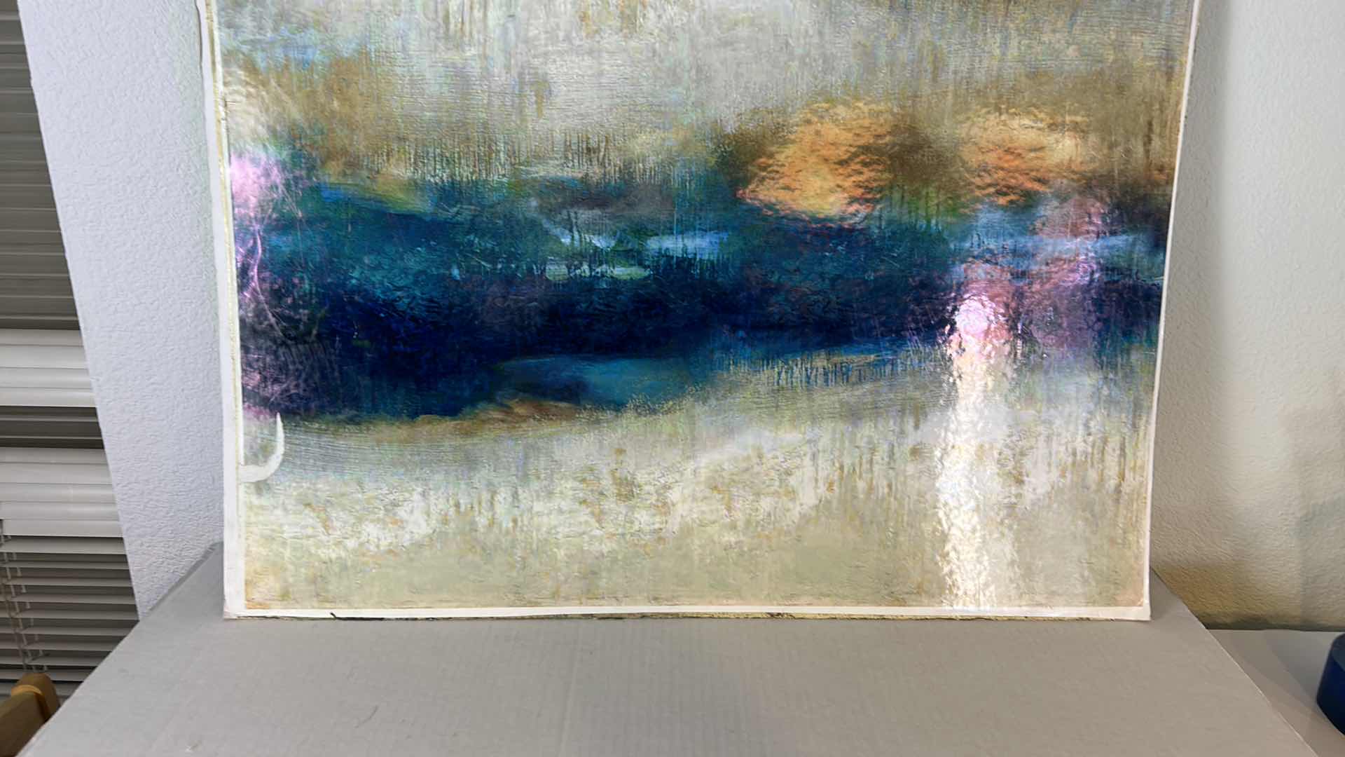 Photo 1 of ABSTRACT POSTER BOARD ARTWORK UNFRAMED 31” x 31