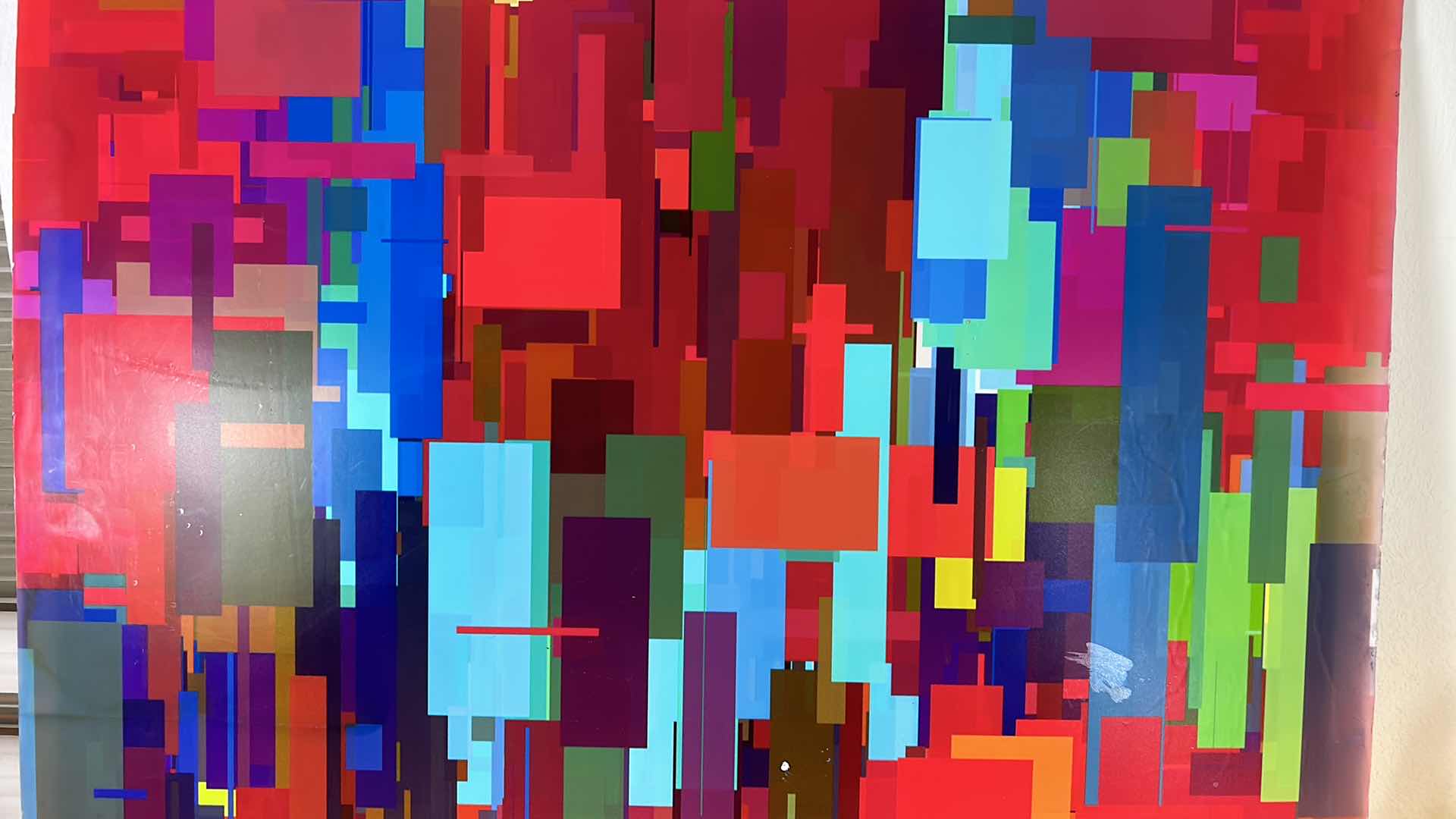 Photo 1 of MODERN ABSTRACT POSTER BOARD ARTWORK UNFRAMED 40” x 32