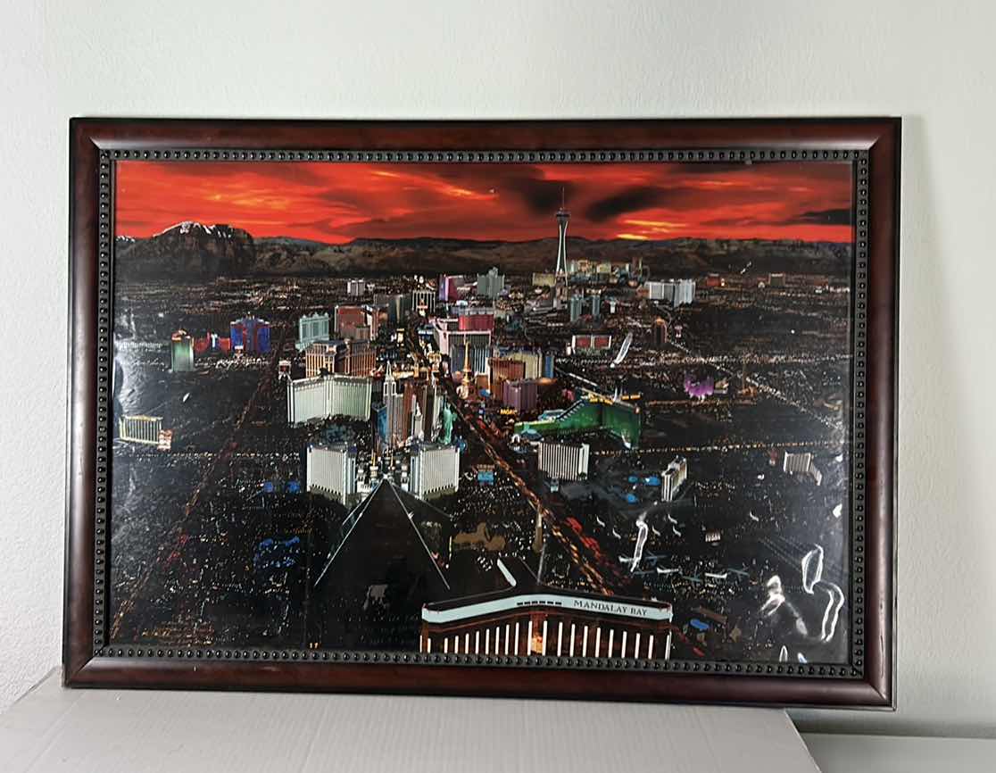 Photo 1 of LAS VEGAS FRAMED ARTWORK 40“ x 28“