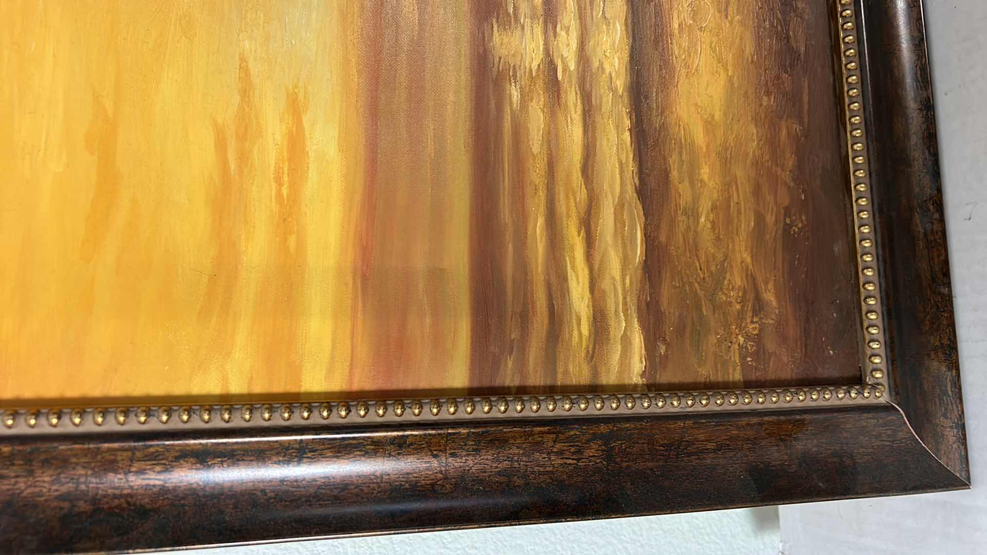 Photo 1 of OIL ON CANVAS, PALM TREES, FRAMED ARTWORK