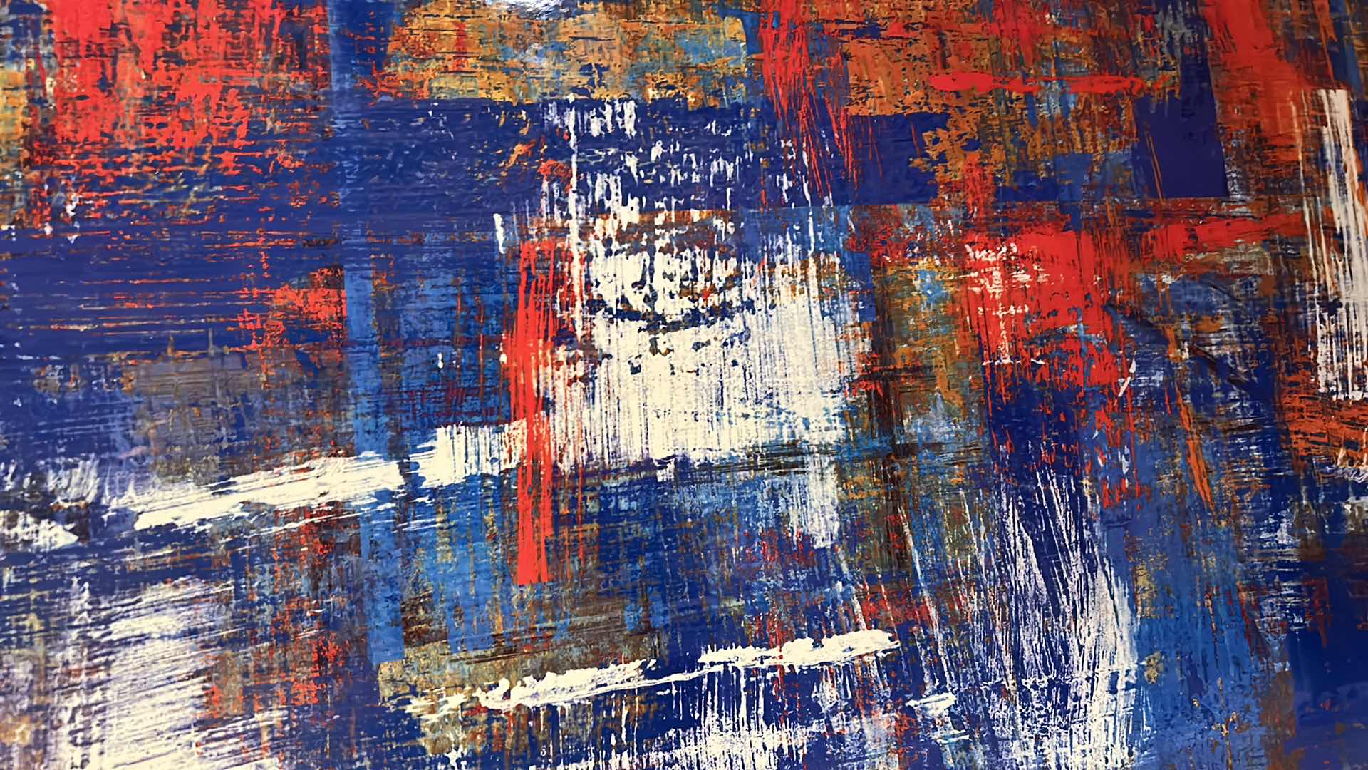 Photo 1 of ABSTRACT POSTER BOARD ARTWORK UNFRAMED 39 1/2” x 57”