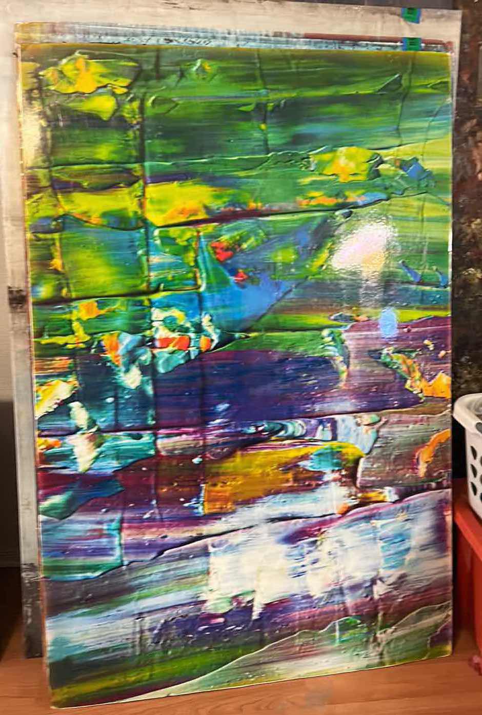 Photo 4 of ABSTRACT POSTER BOARD ARTWORK UNFRAMED 39 1/2” x 57”