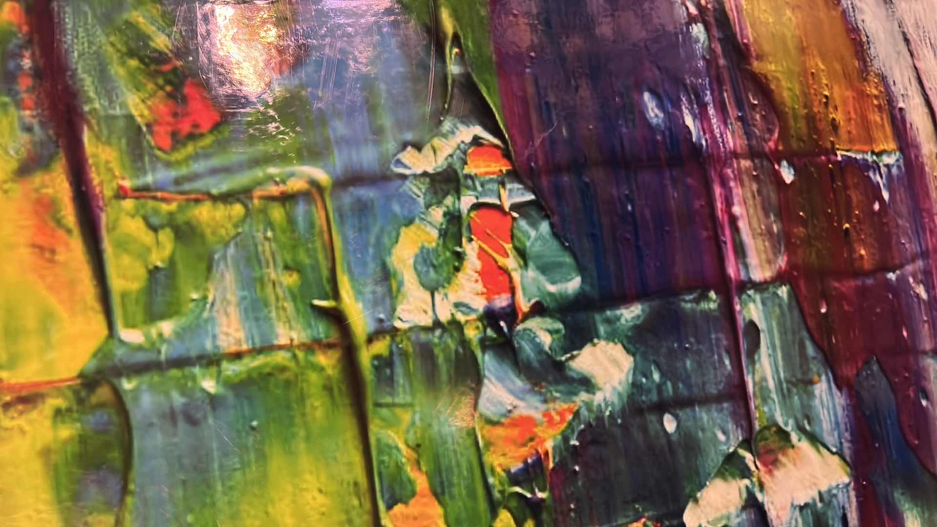 Photo 3 of ABSTRACT POSTER BOARD ARTWORK UNFRAMED 39 1/2” x 57”