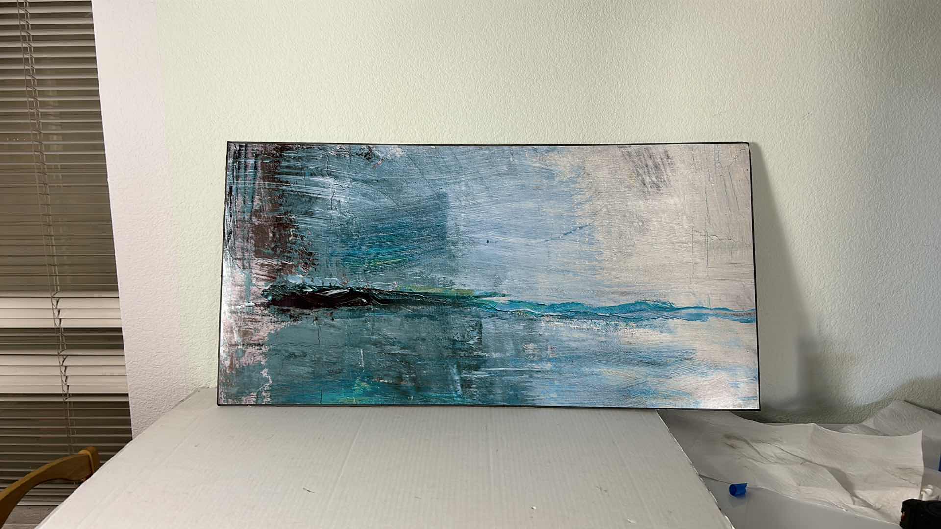 Photo 1 of ABSTRACT POSTER BOARD ARTWORK UNFRAMED 40.25” x 20.5”