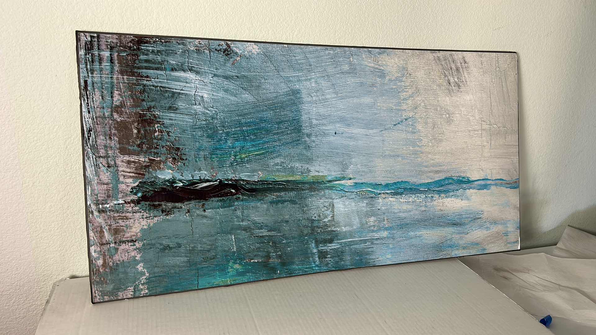 Photo 1 of ABSTRACT POSTER BOARD ARTWORK UNFRAMED 40.25” x 20.5”