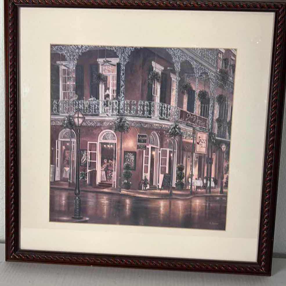 Photo 1 of NEW ORLEANS FRAMED ARTWORK 24 1/2” x 24 1/2