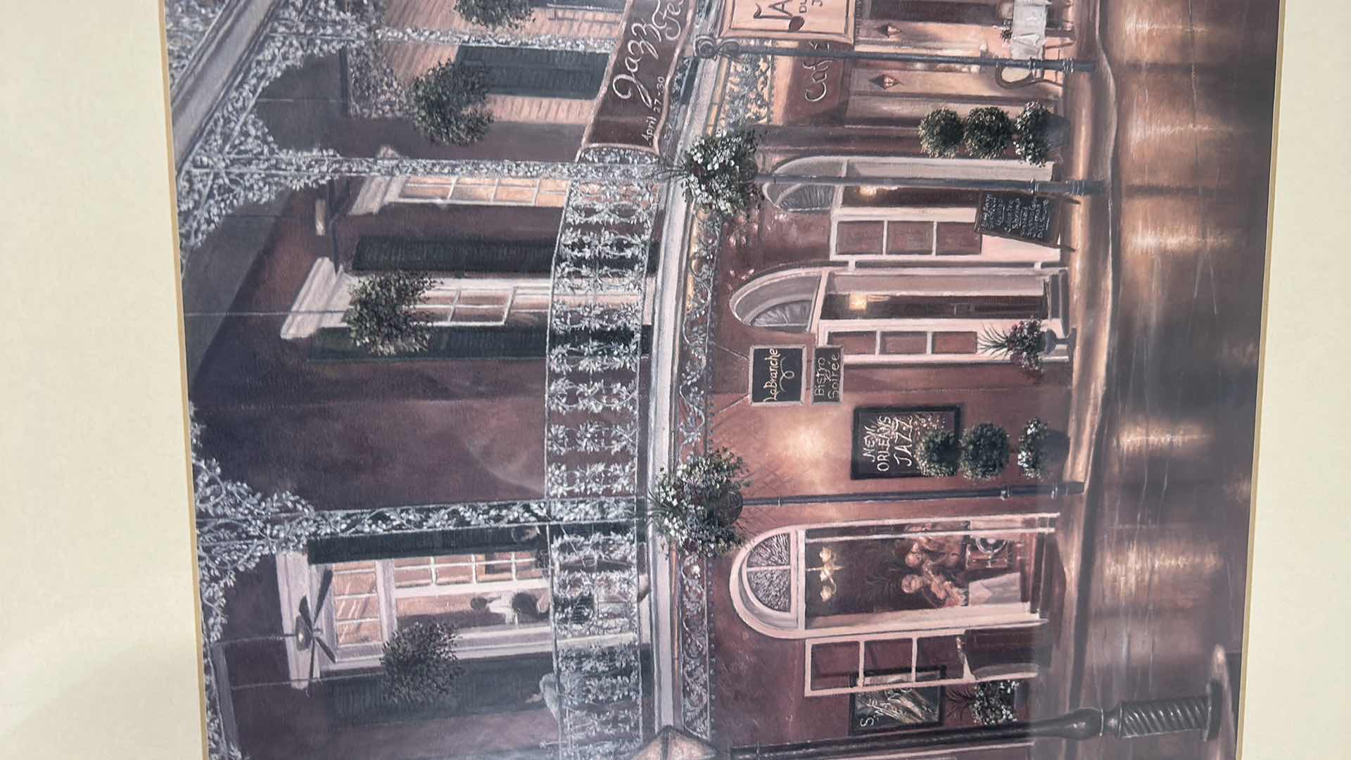 Photo 3 of NEW ORLEANS FRAMED ARTWORK 24 1/2” x 24 1/2