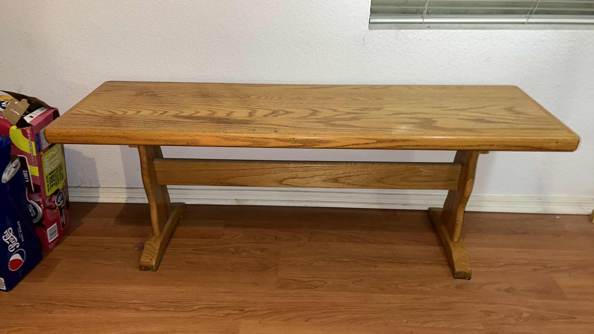 Photo 1 of VINTAGE WOOD BENCH 46“ x 13 1/2“ x 16 1/2”