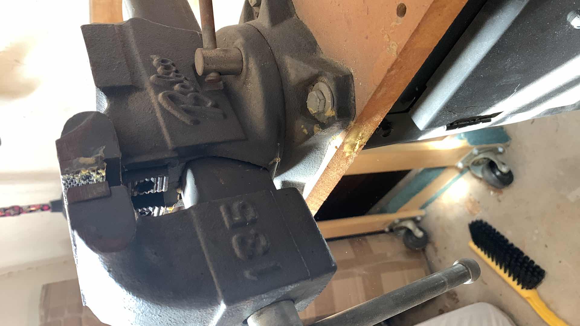 View 3 of CRAFTSMAN WORK BENCH WITH ATTACHED VISE 53” X 21” H 34”