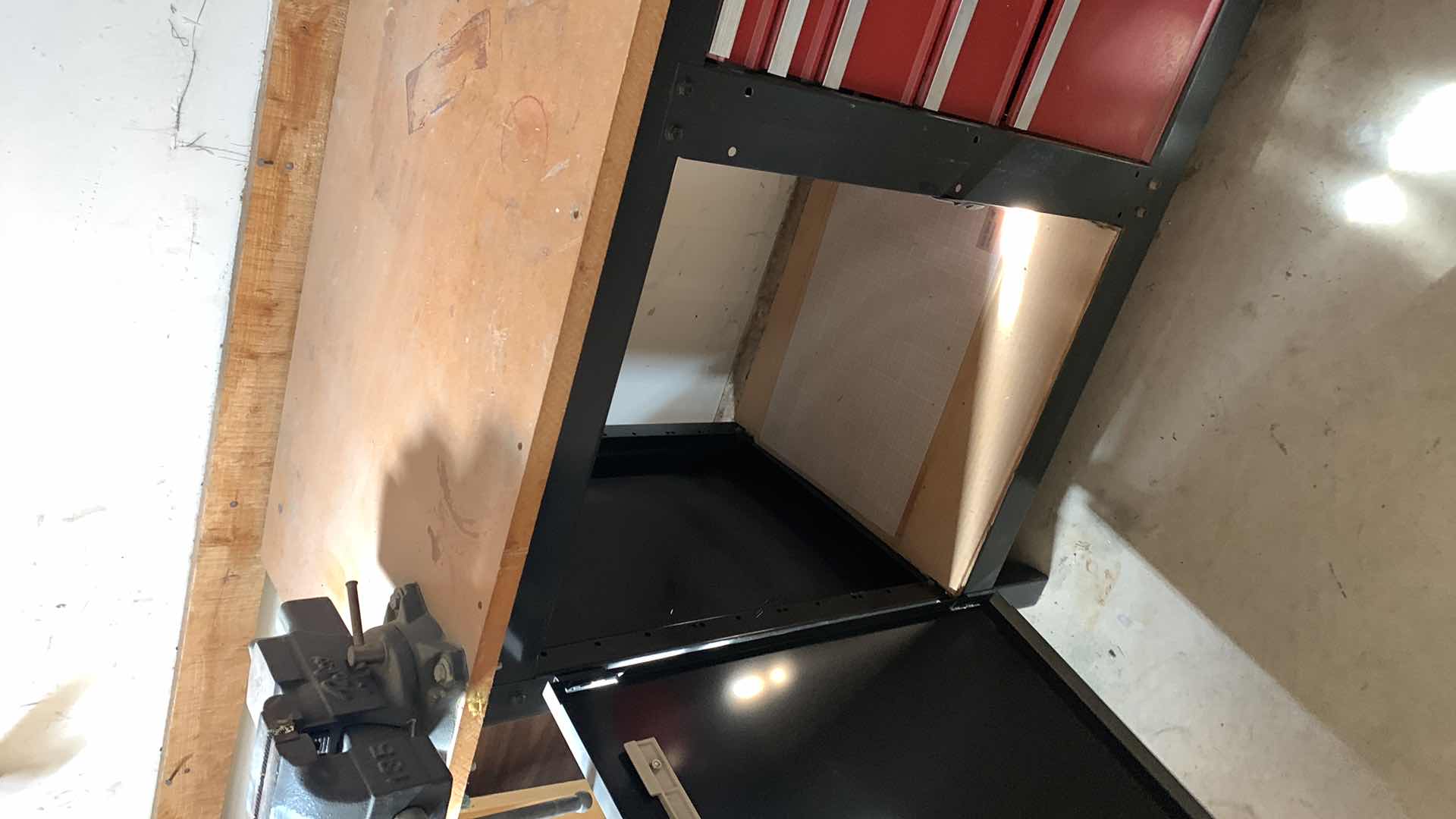 View 4 of CRAFTSMAN WORK BENCH WITH ATTACHED VISE 53” X 21” H 34”