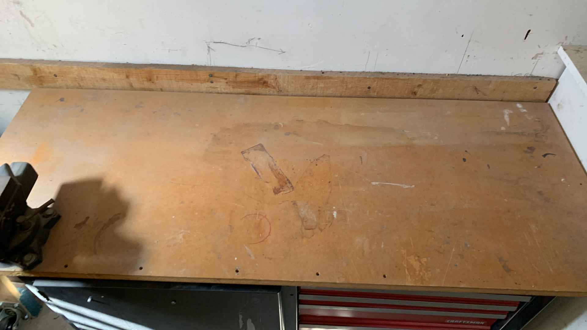 View 5 of CRAFTSMAN WORK BENCH WITH ATTACHED VISE 53” X 21” H 34”