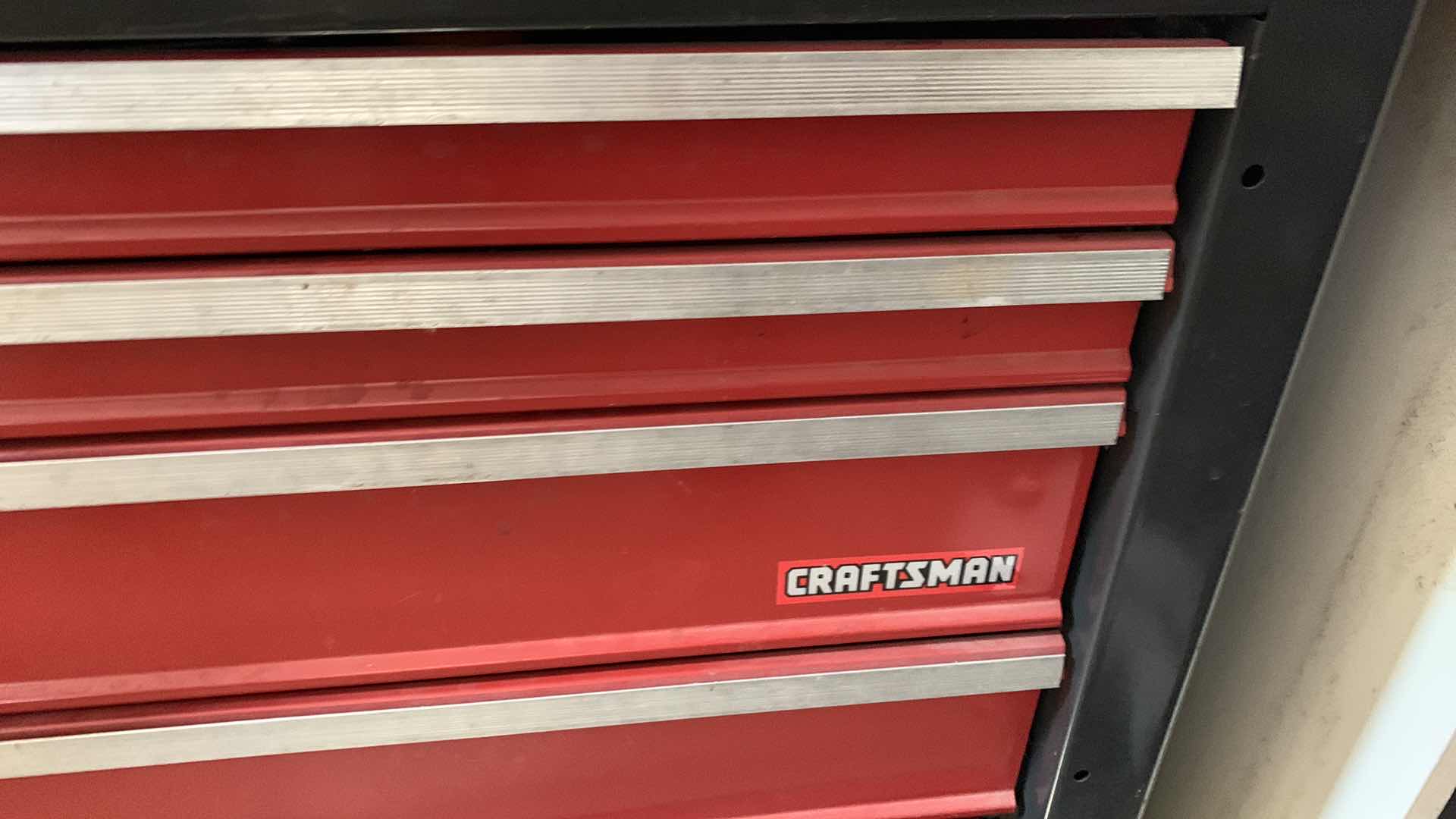 View 2 of CRAFTSMAN WORK BENCH WITH ATTACHED VISE 53” X 21” H 34”