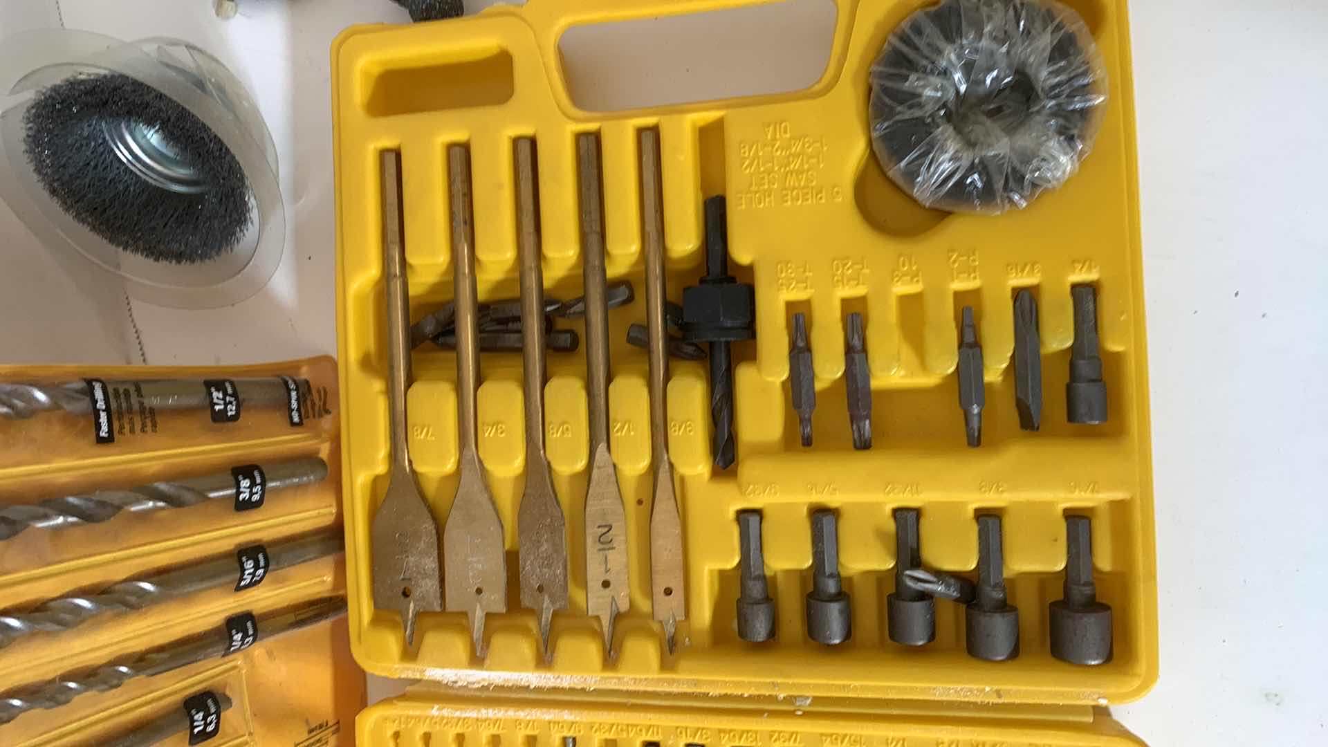 Photo 1 of DEWALT DRILL BITS AND OTHER BITS AND NETAL BRUSHES