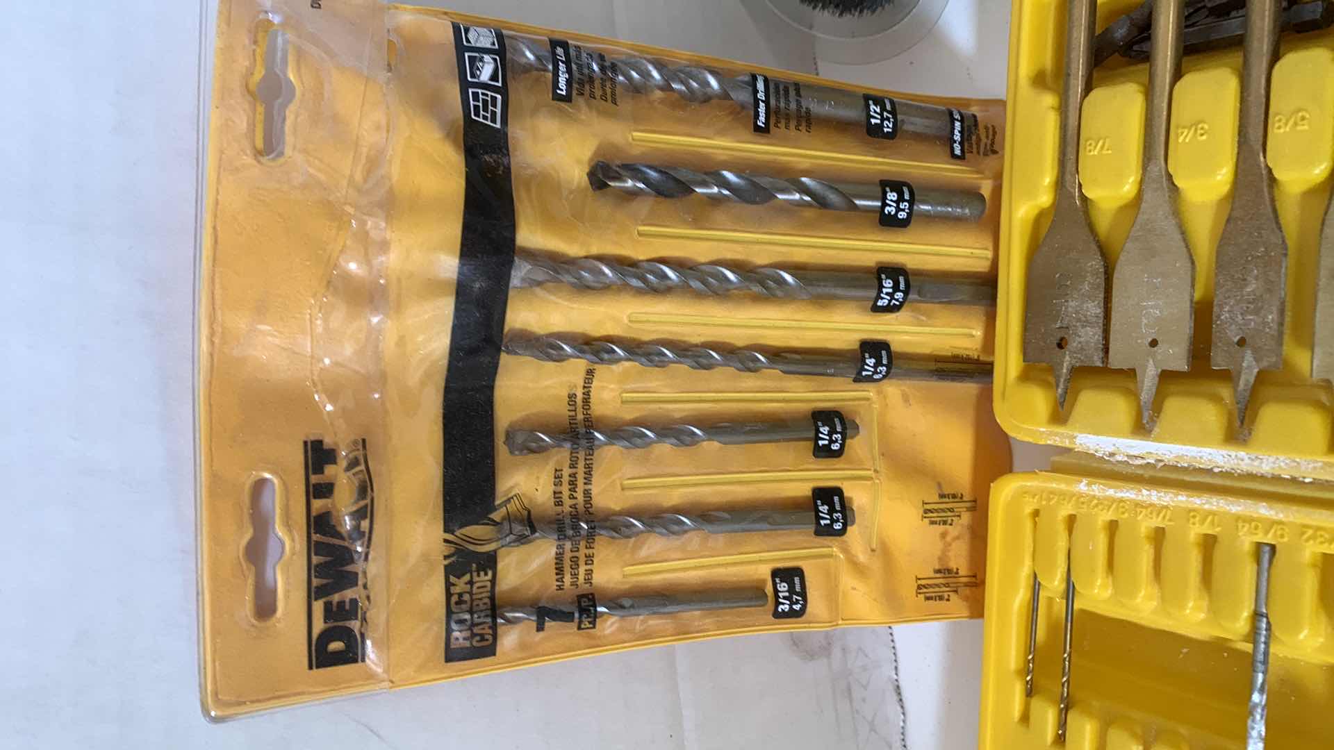 Photo 1 of DEWALT DRILL BITS AND OTHER BITS AND NETAL BRUSHES