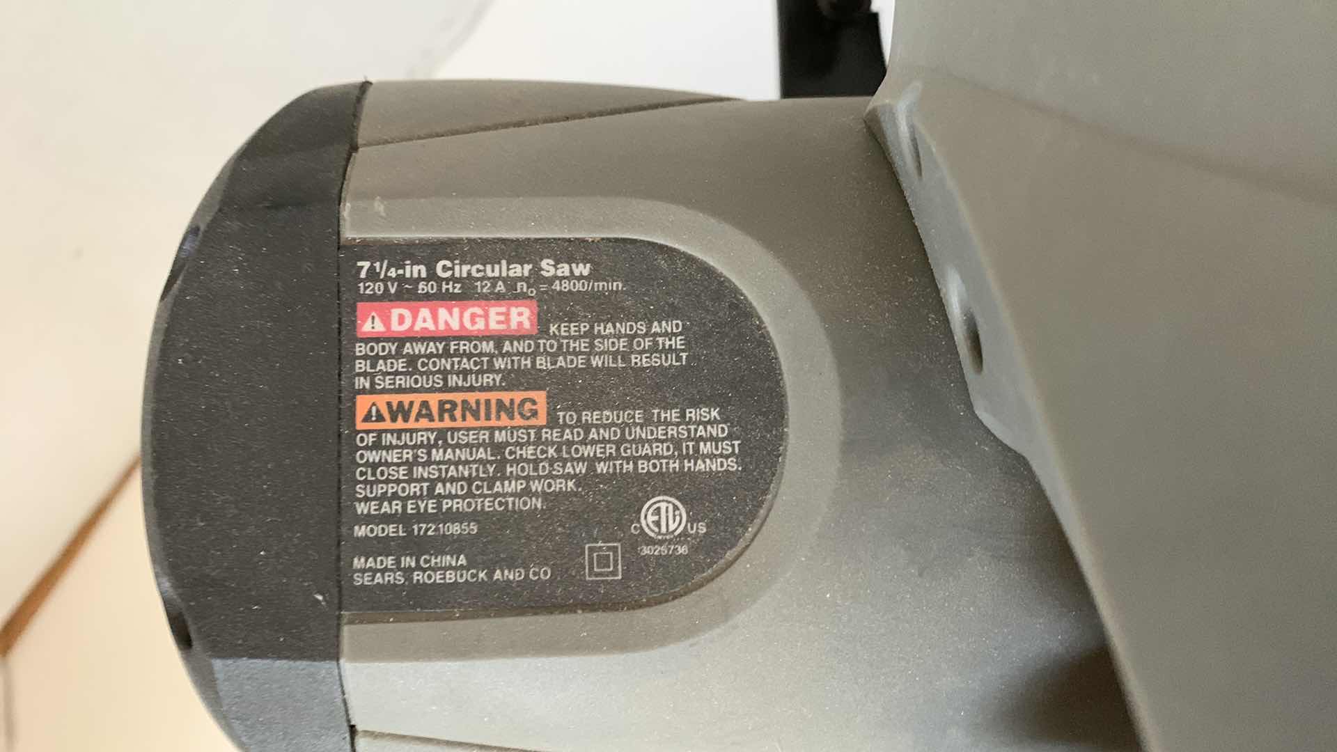 Photo 1 of CRAFTSMAN 12 AMP 7 1/4” CIRCULAR SAW