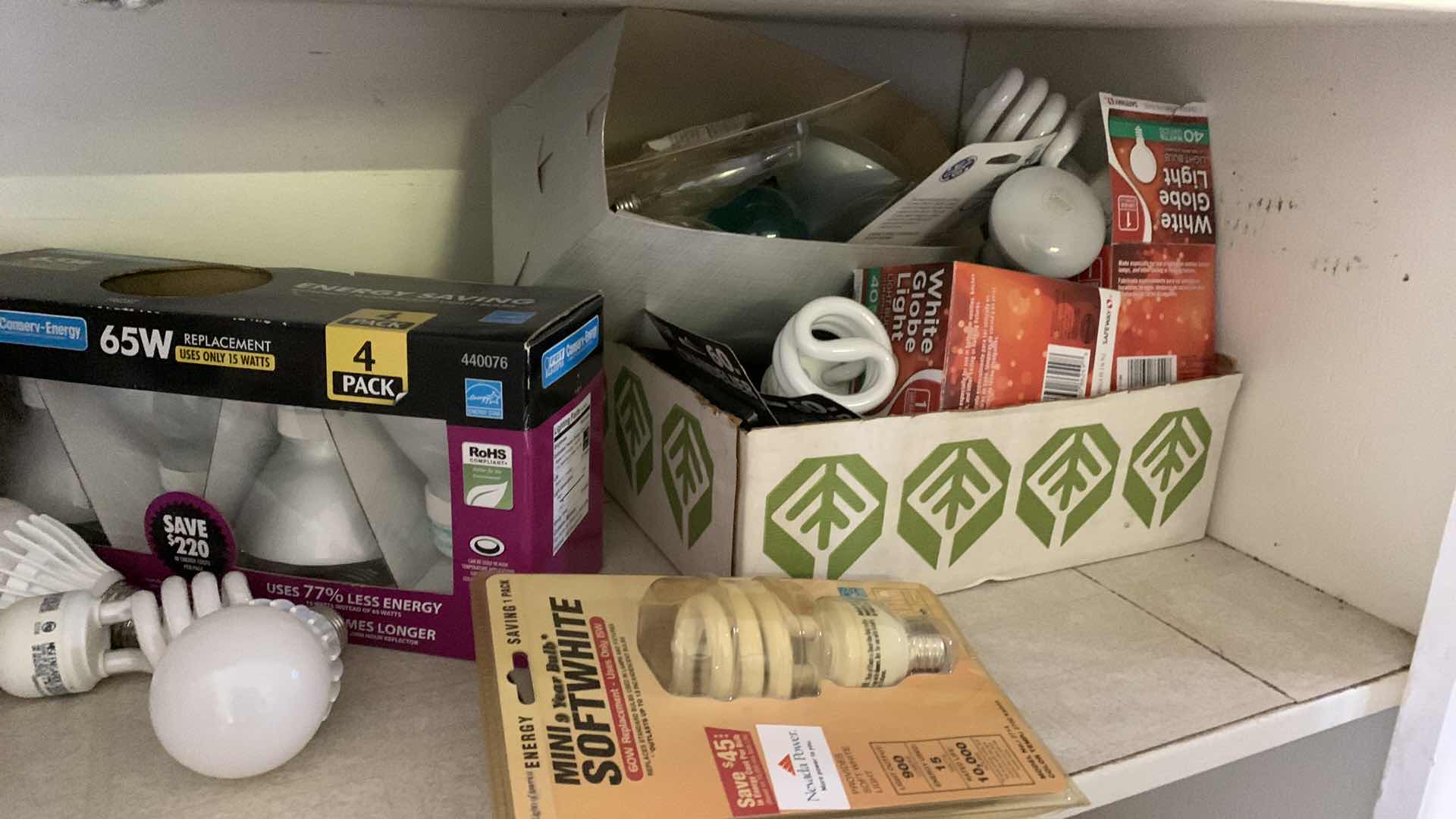 Photo 1 of ASSORTED LIGHT BULBS