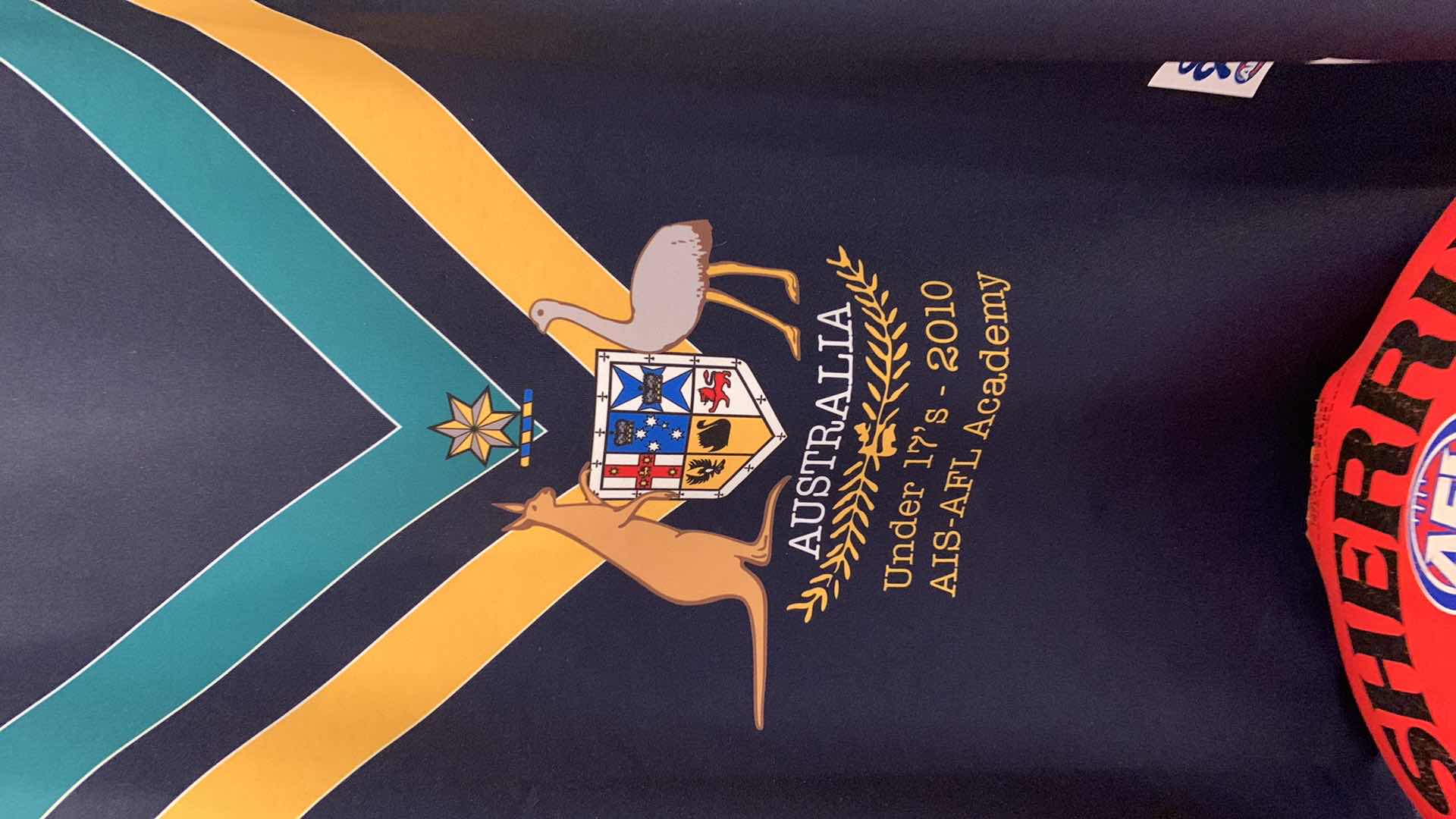 Photo 1 of AUSTRALIA RUGBY JERSEY AND BALL