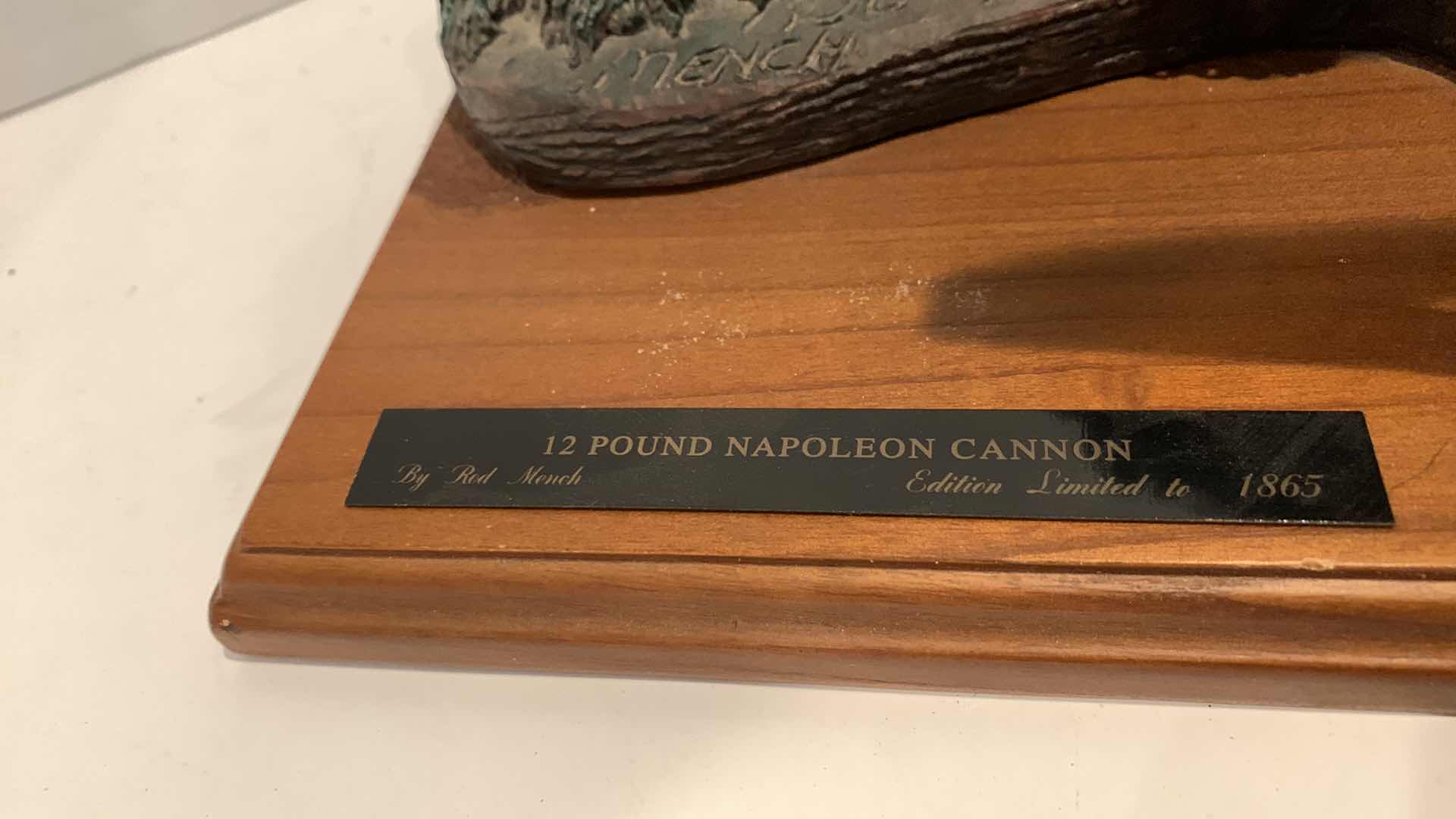 Photo 1 of 12 POUND NAPOLEON CANNON BY ROD MENCH LIMITED TO 1865 PIECES 13” X 9” H 10”