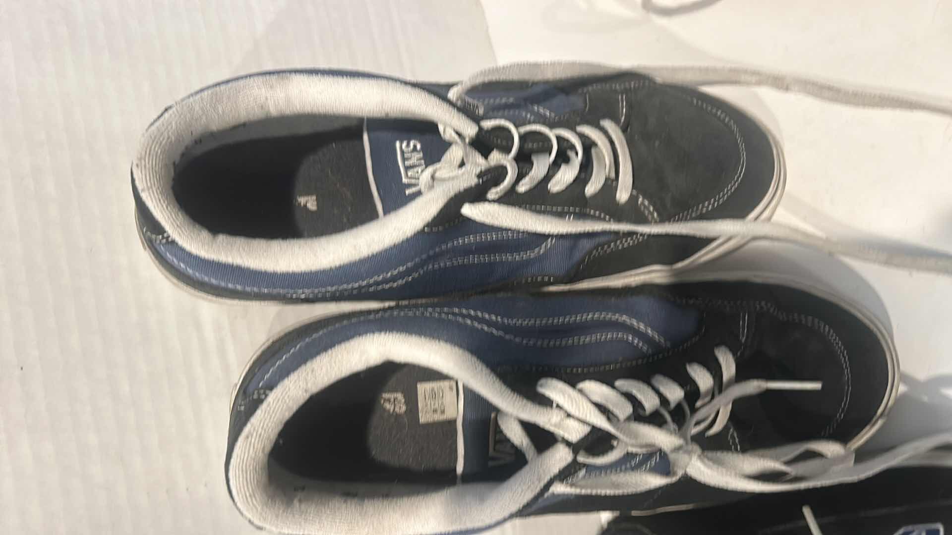 Photo 1 of MENS SHOE ASSORTMENT, VANS AND MORE SIZE ( VANS 7.5, 8,5, 13 BLACK DRESS SHOES  9, 9.5)