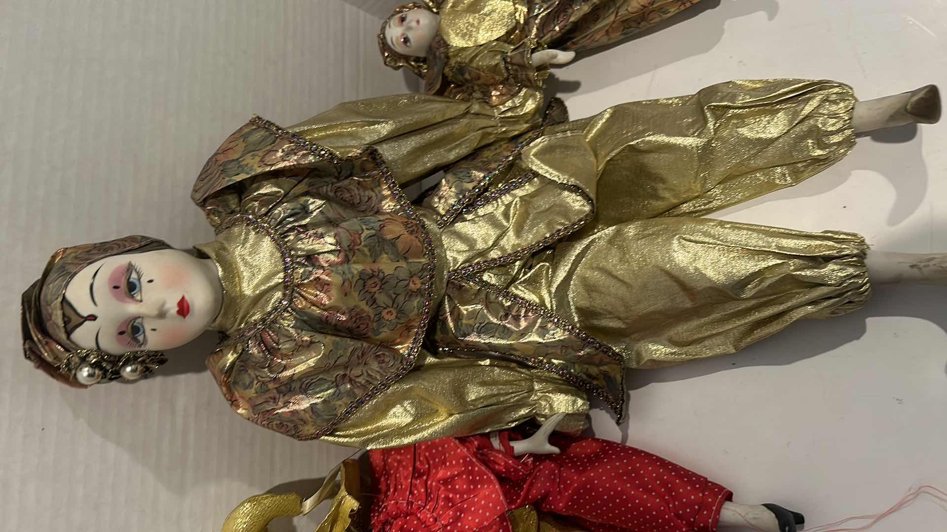 Photo 1 of 3 PORCELAIN DOLLS LARGEST 22”