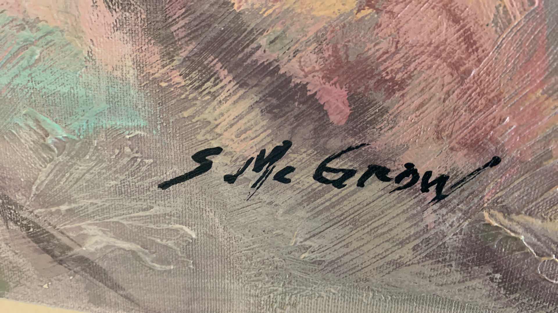 Photo 1 of BEACH HOUSE INSPIRED SIGNED OIL PAINTING 50” X 40”