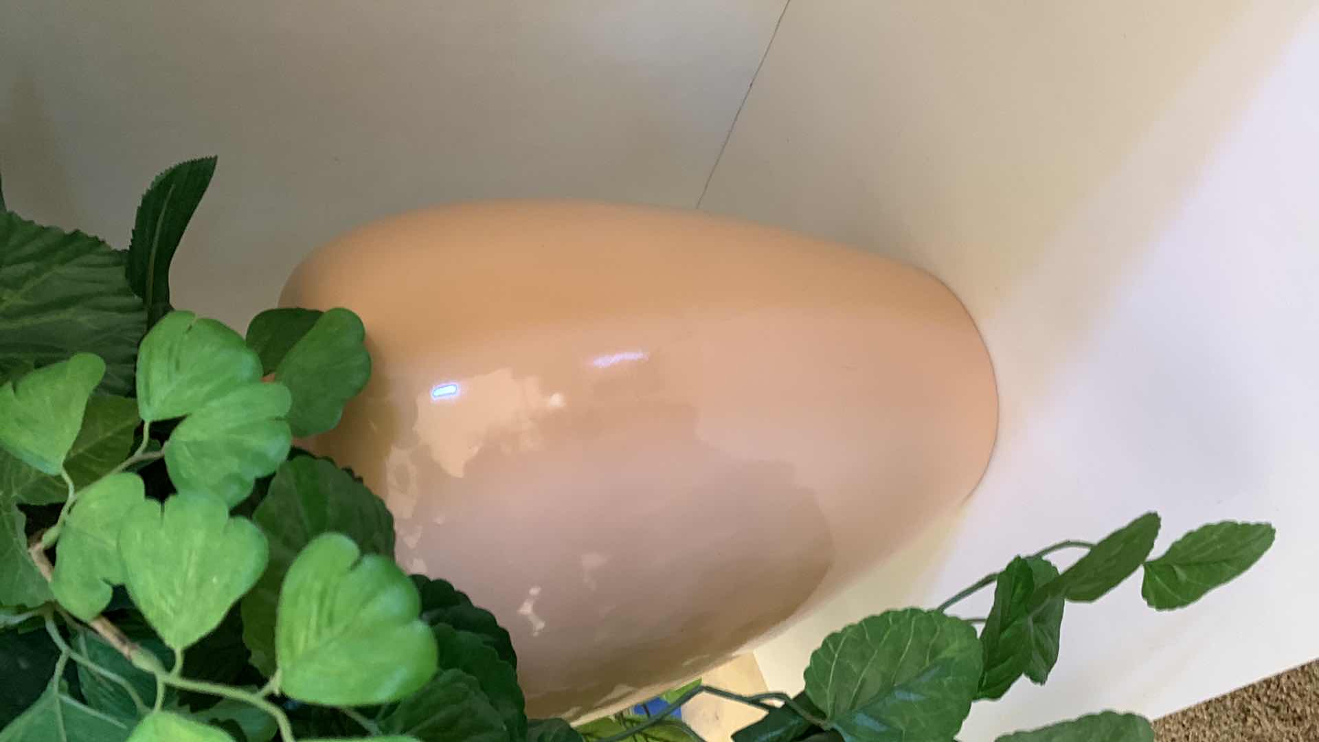 Photo 1 of CERAMIC VASE WITH FAUX PLANTS 36” TALL