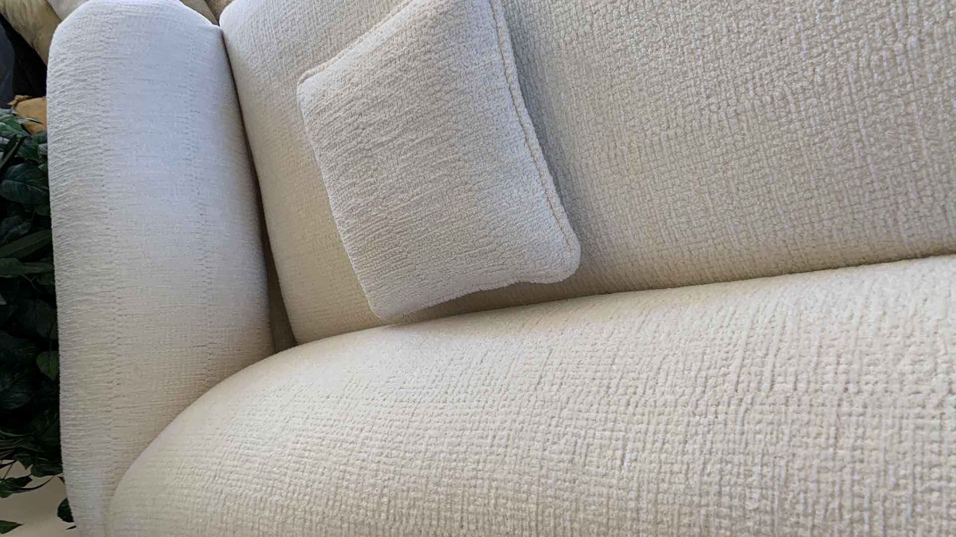 Photo 1 of CONTEMPORARY SWERVE WHITE BOUCLE CHAISE LOUNGE   79” X 36” H 30”