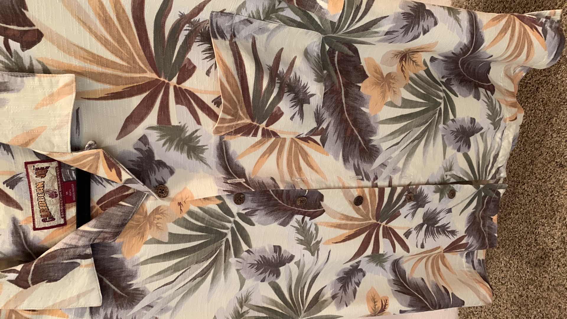 Photo 1 of 4- CARIBBEAN JOE MENS SHIRTS SIZE MEDIUM