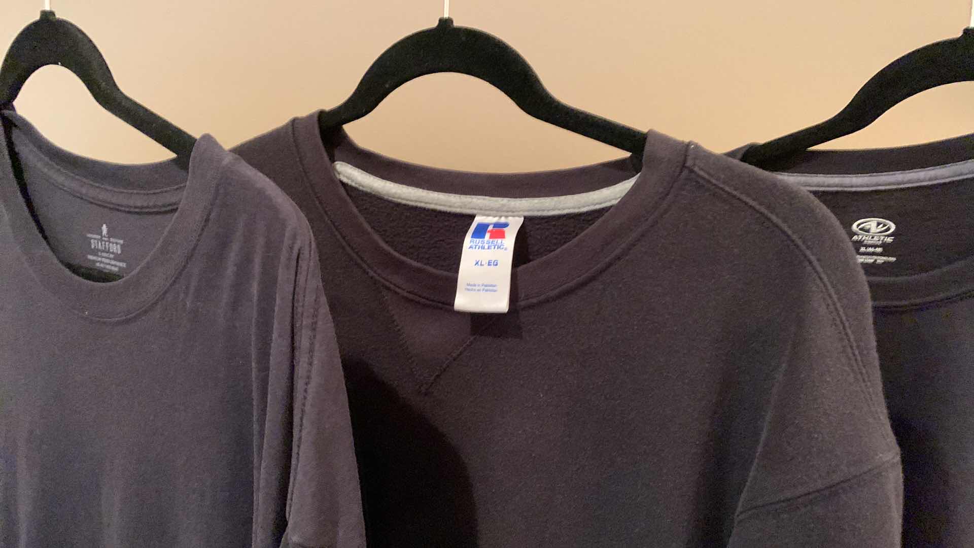 Photo 1 of 7- MENS XL BLACK SHIRTS, FOUR ARE TASSO ELLA SUPIMA