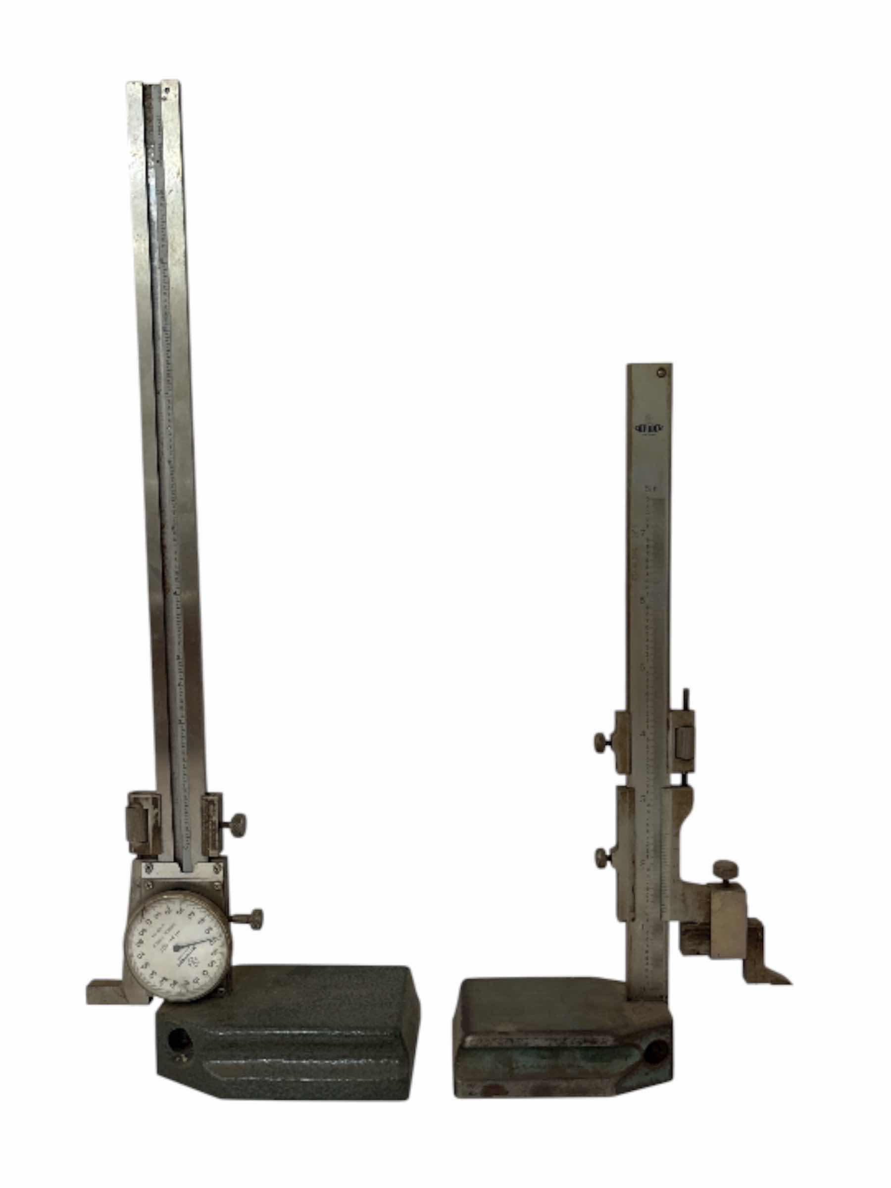 Photo 1 of (2)PCS MITUTOYO DIAL HEIGHT GAUGE