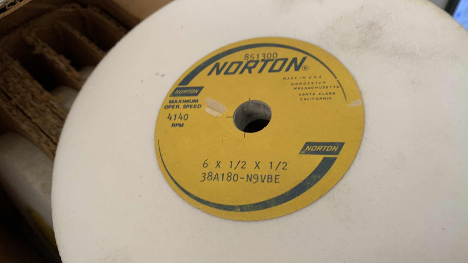 Photo 1 of BOX OF GRINDING WHEELS