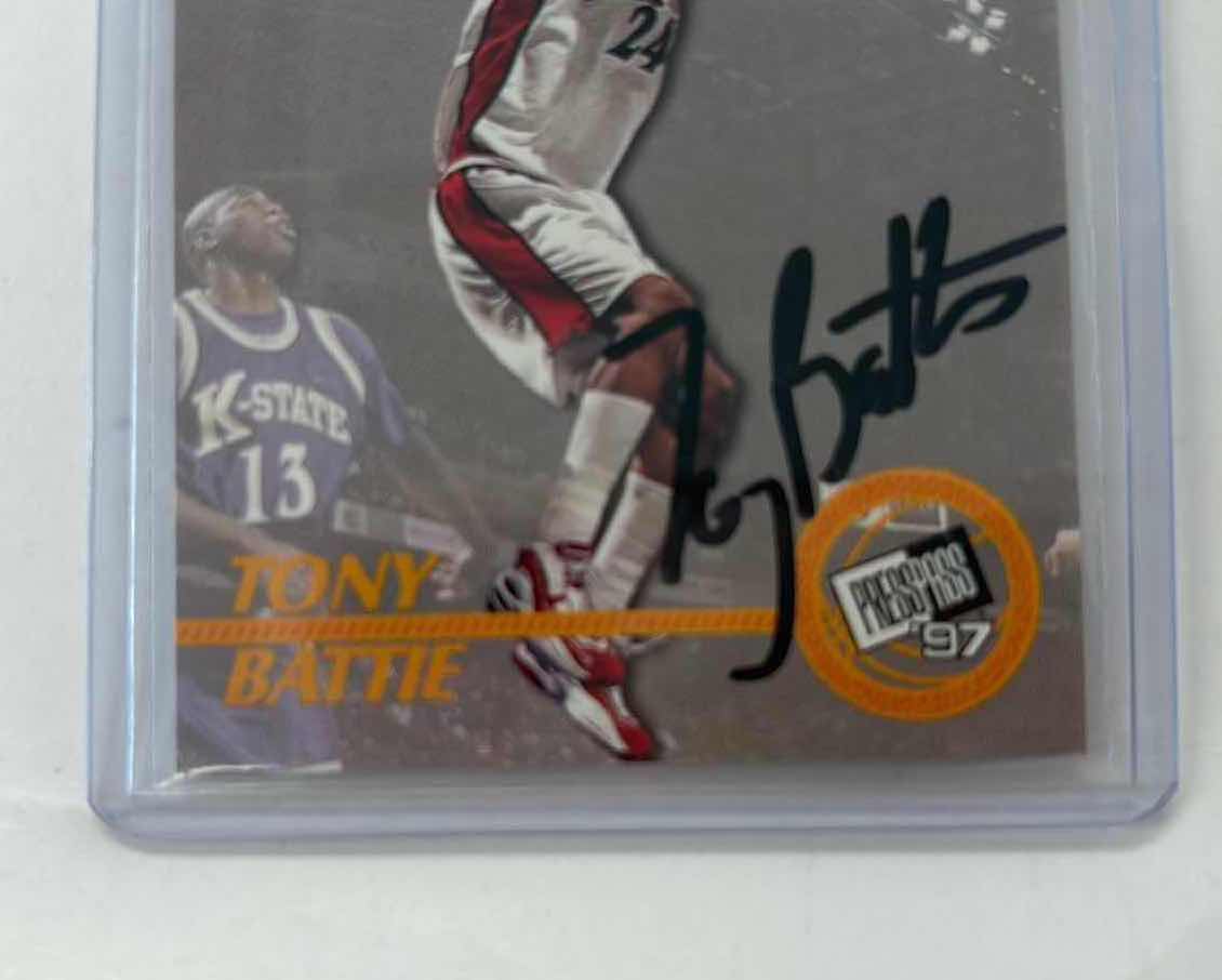 Photo 1 of 1997 TONY BATTIE PRESS PASS ROOKIE AUTHENTIC RC