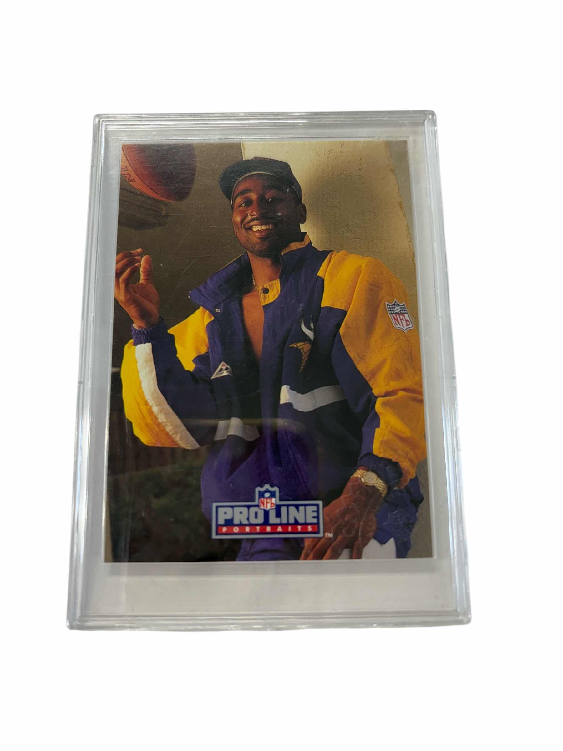 Photo 1 of 1992 CRIS CARTER PRO LINE AUTO PORTRAITS MINNESOTA VIKINGS