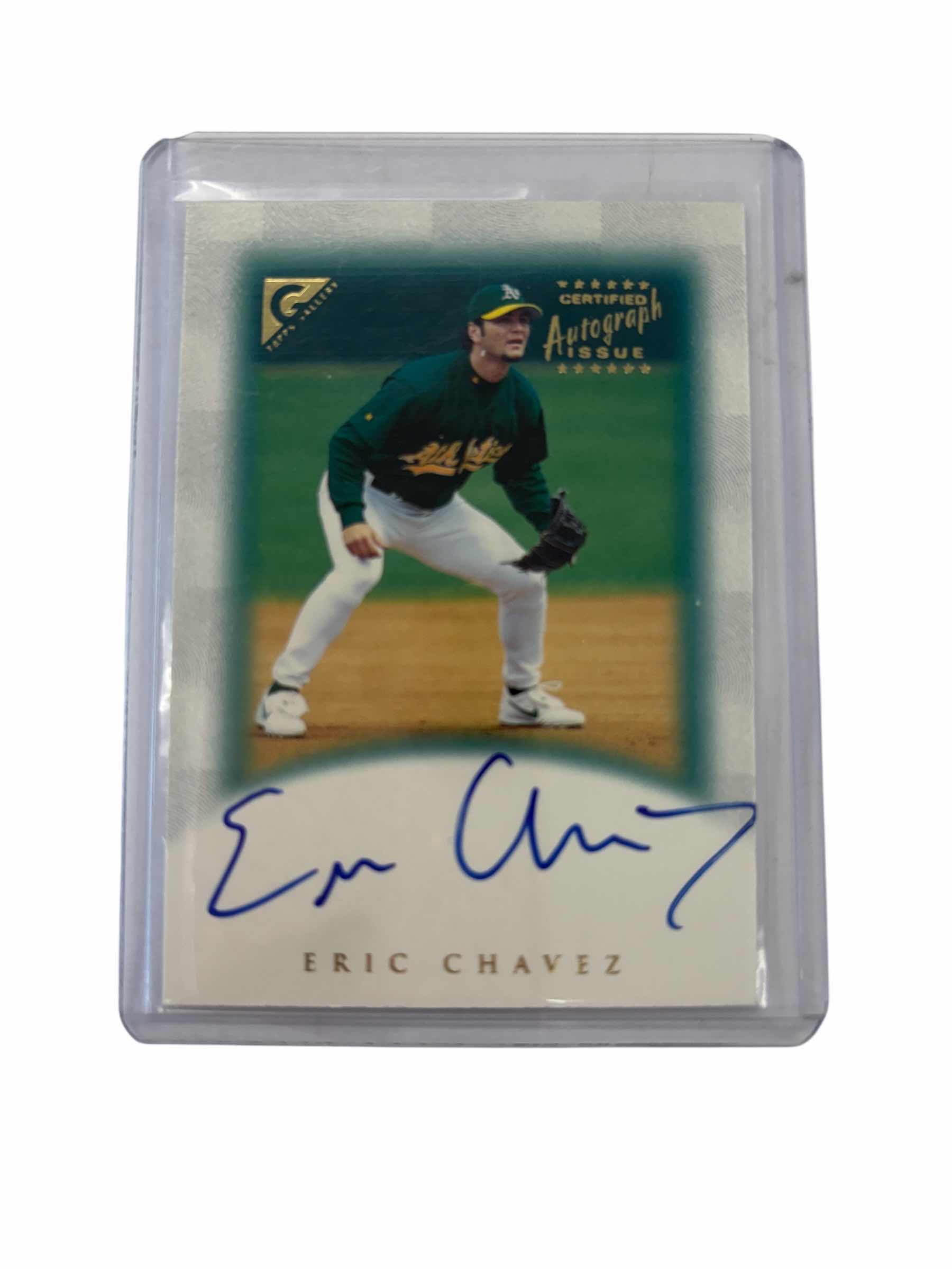 Photo 1 of $15 1999 ERIC CHAVEZ TOPPS GALLERY #GA3 AUTOGRAPH AUTO BD3053