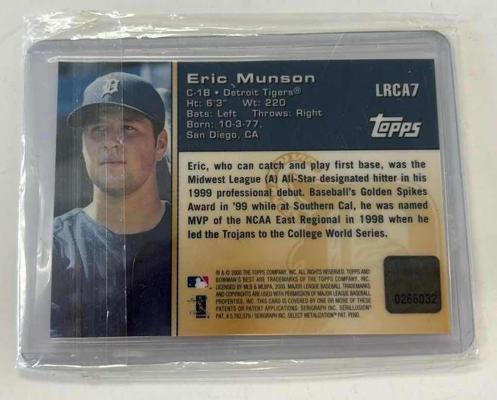 Photo 1 of 2000 ERUC MUNSON BOWMAN BEST LOCKER ROOM COLLECTION AUTO TIGERS