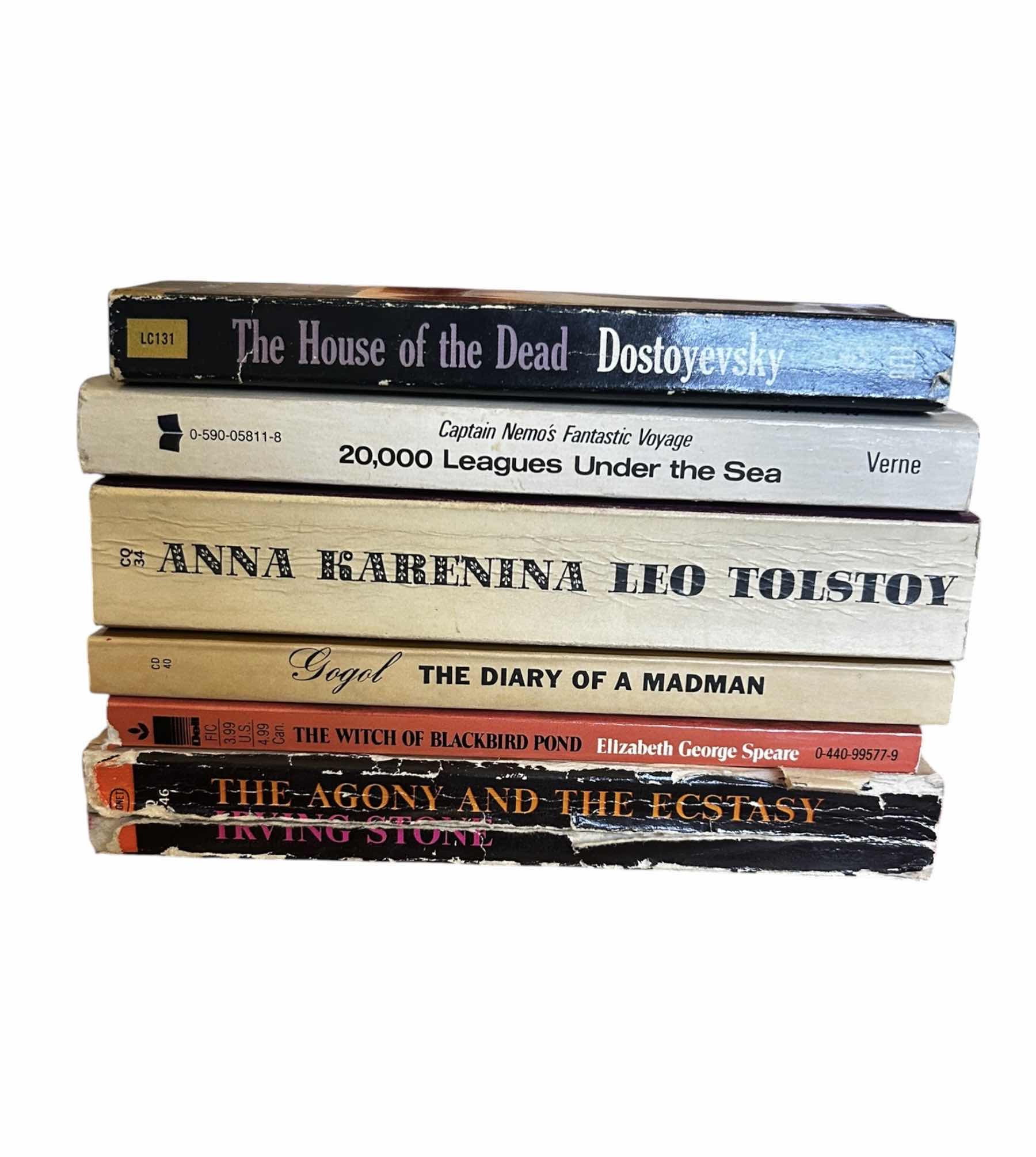 Photo 1 of STACK (6) OF VINTAGE 19TH CENTURY RUSSIAN LITERATURE AND HISTORICAL LITERATURE