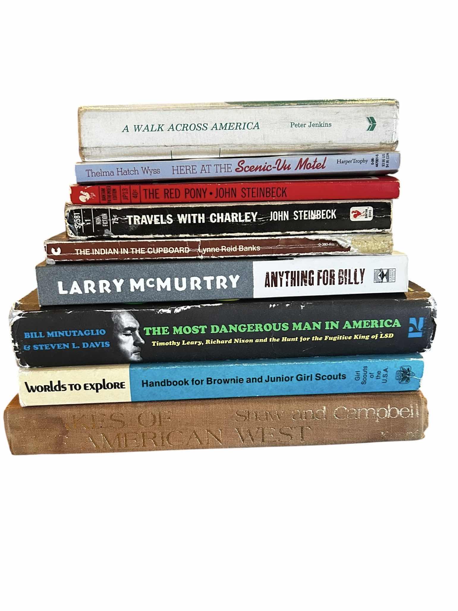 Photo 1 of A MIX OR TRAVELOGUES , WESTERN FICTION, CHILDREN'S CLASSICS AND HISTORICAL NON-FICTION (9)