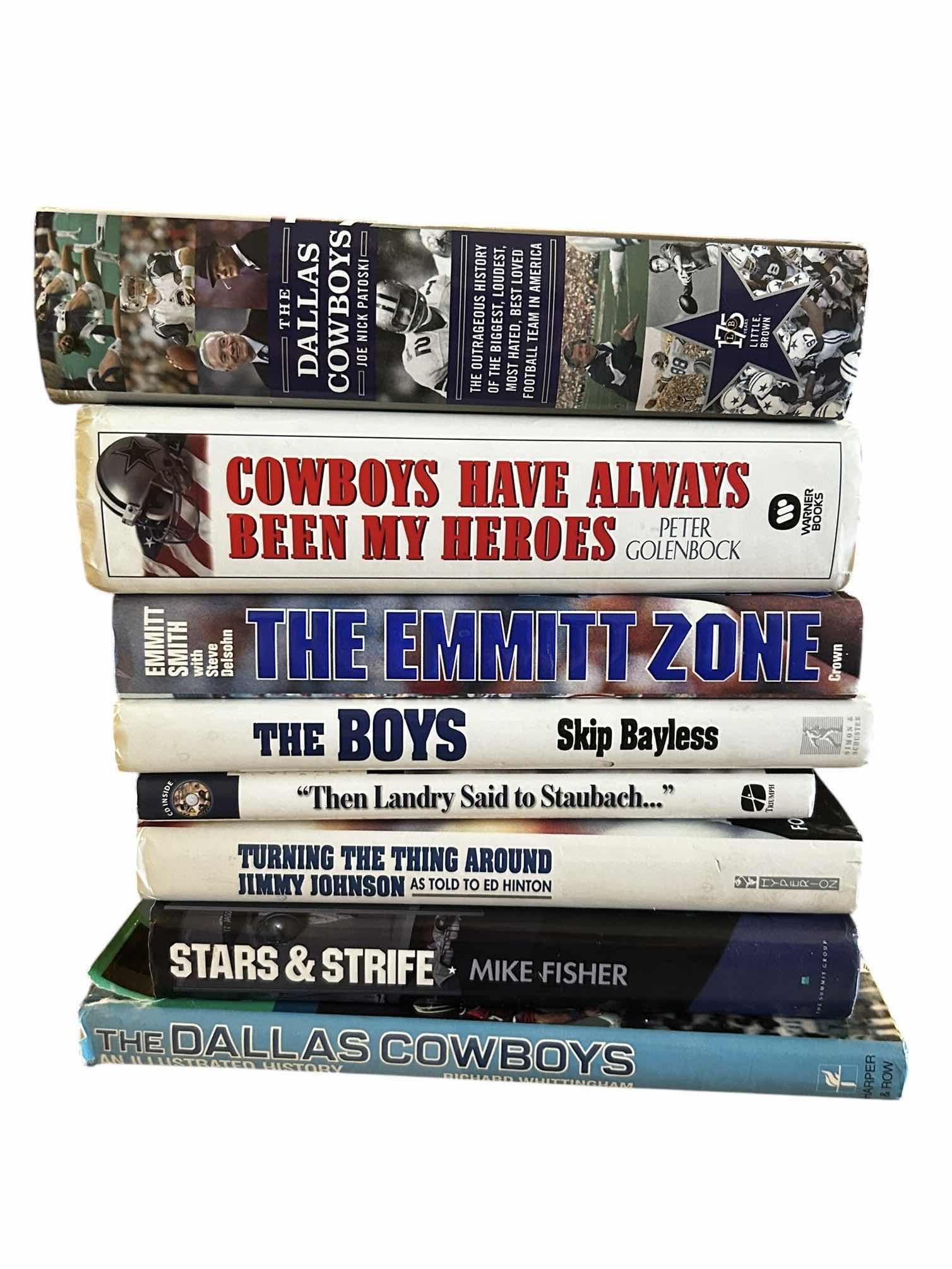 Photo 1 of COLLECTION (8) PROVIDES DALLAS COWBOY HISTORY, KEY FIGURES, AND INTERNAL DRAMA BOOKS