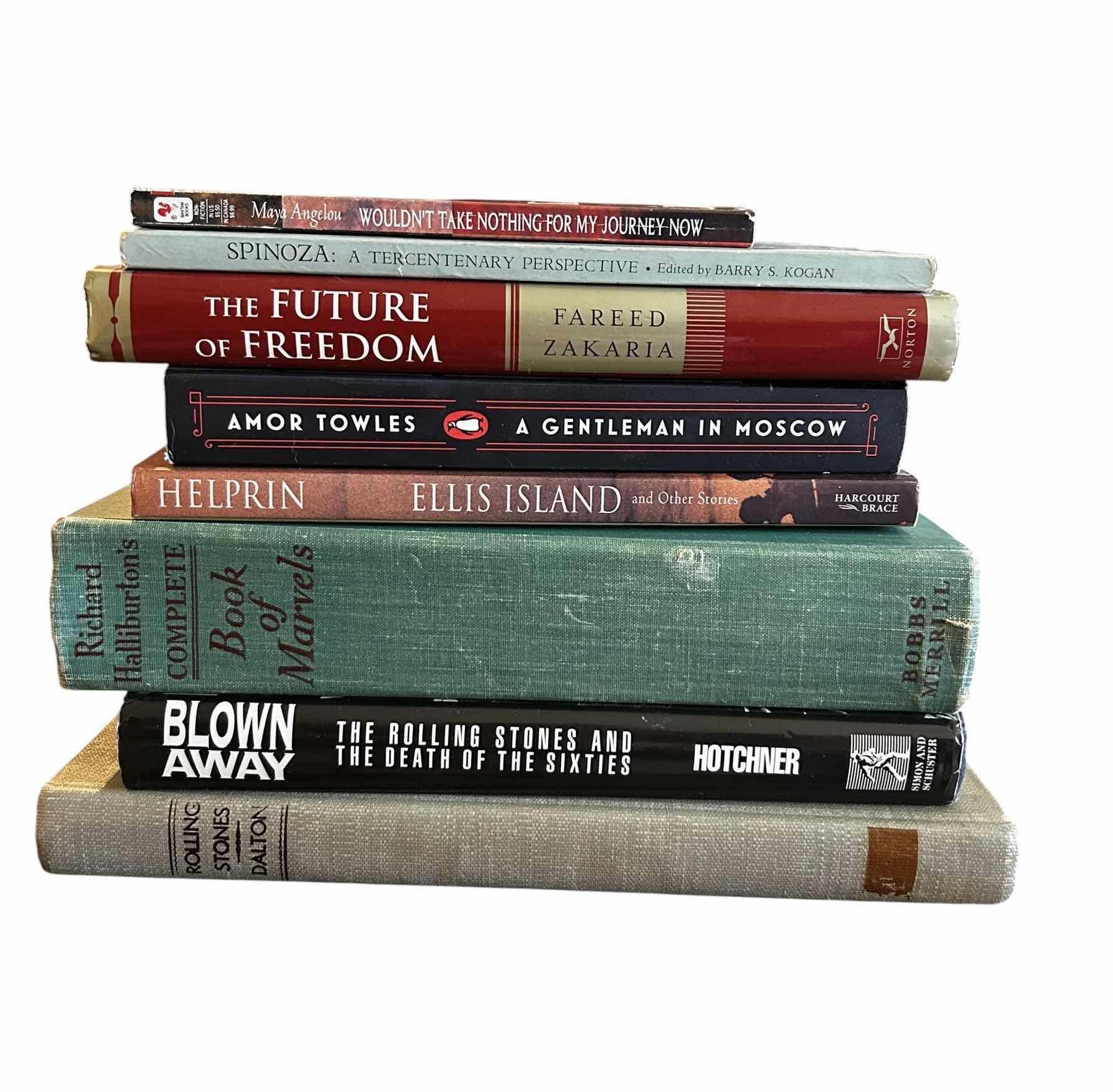 Photo 1 of STACK (8) OF A MIX OF PHILOSOPHICAL REFLECTIONS, POLITICAL ANALYSIS, HISTORICAL FICTION, AND ROCK HISTORY