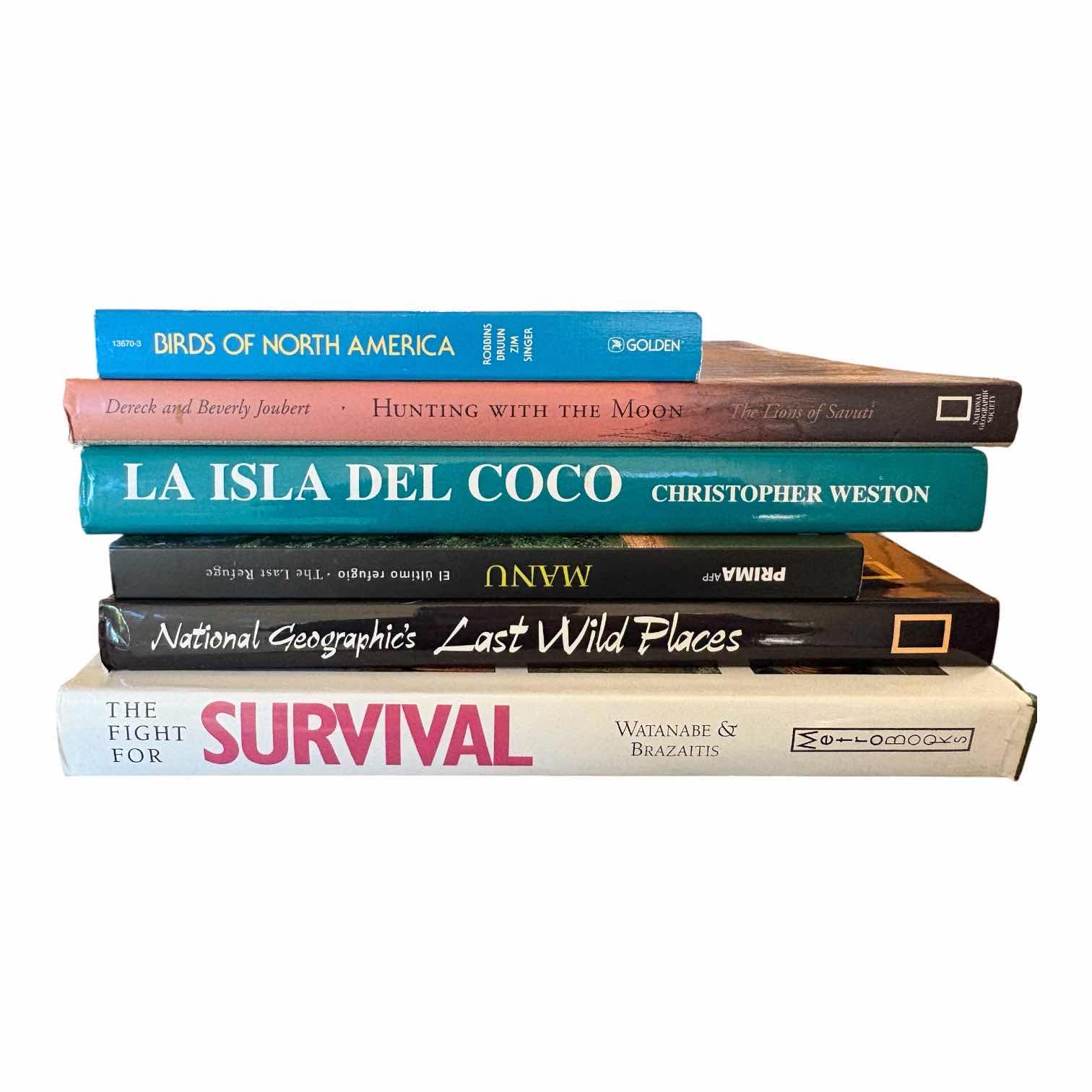 Photo 1 of (6)PCS SURVIVOR AND GEOGRAPHIC BOOKS