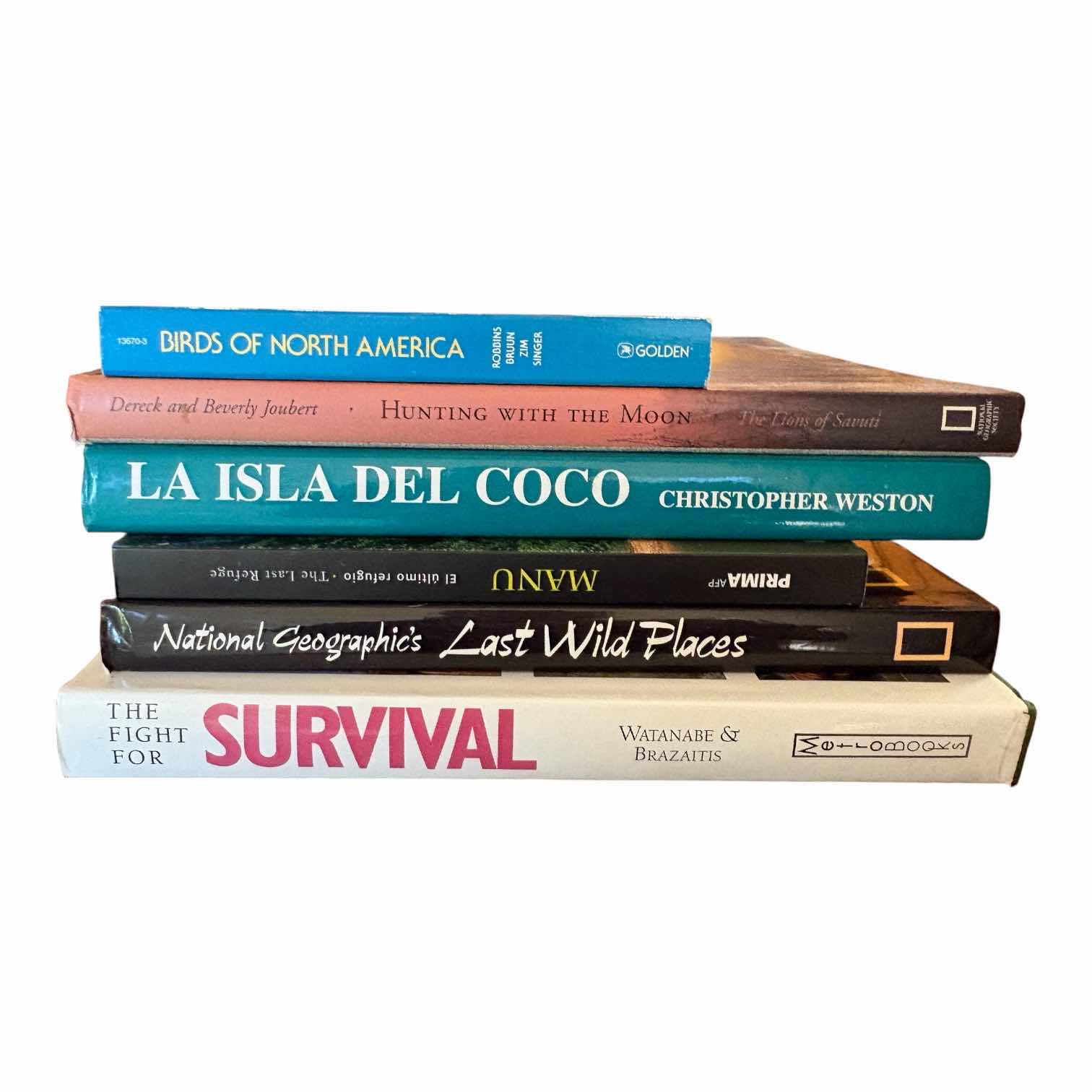 Photo 1 of (6)PCS SURVIVOR AND GEOGRAPHIC BOOKS