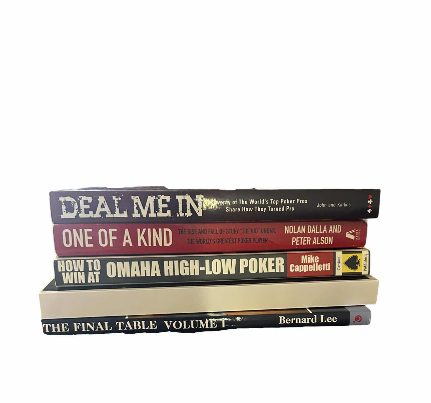 Photo 1 of COLLECTION (5) FOCUSED ON POKER STRATEGY AND HISTORY