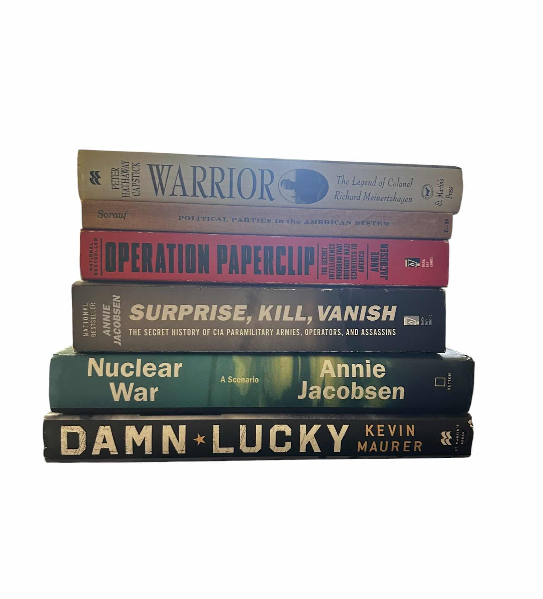 Photo 1 of COLLECTION (6) OF WAR AND POLITICAL BOOKS (NON-FICTION AND FICTION)