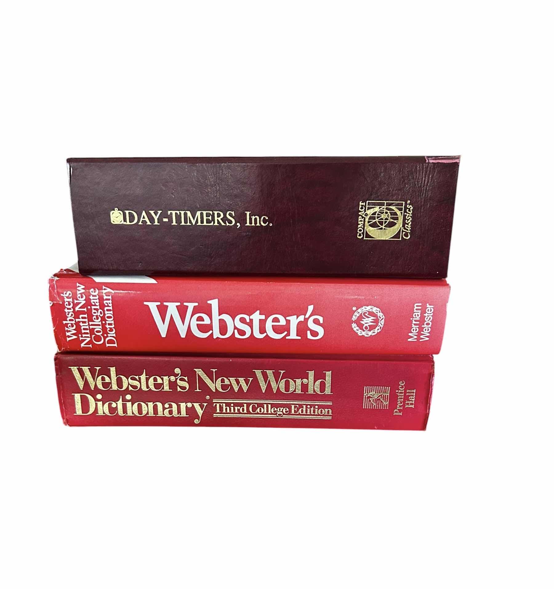 Photo 1 of COLLECTION OF (2) DICTIONARIES AND (1) PERSONAL LIBRARY BOOK